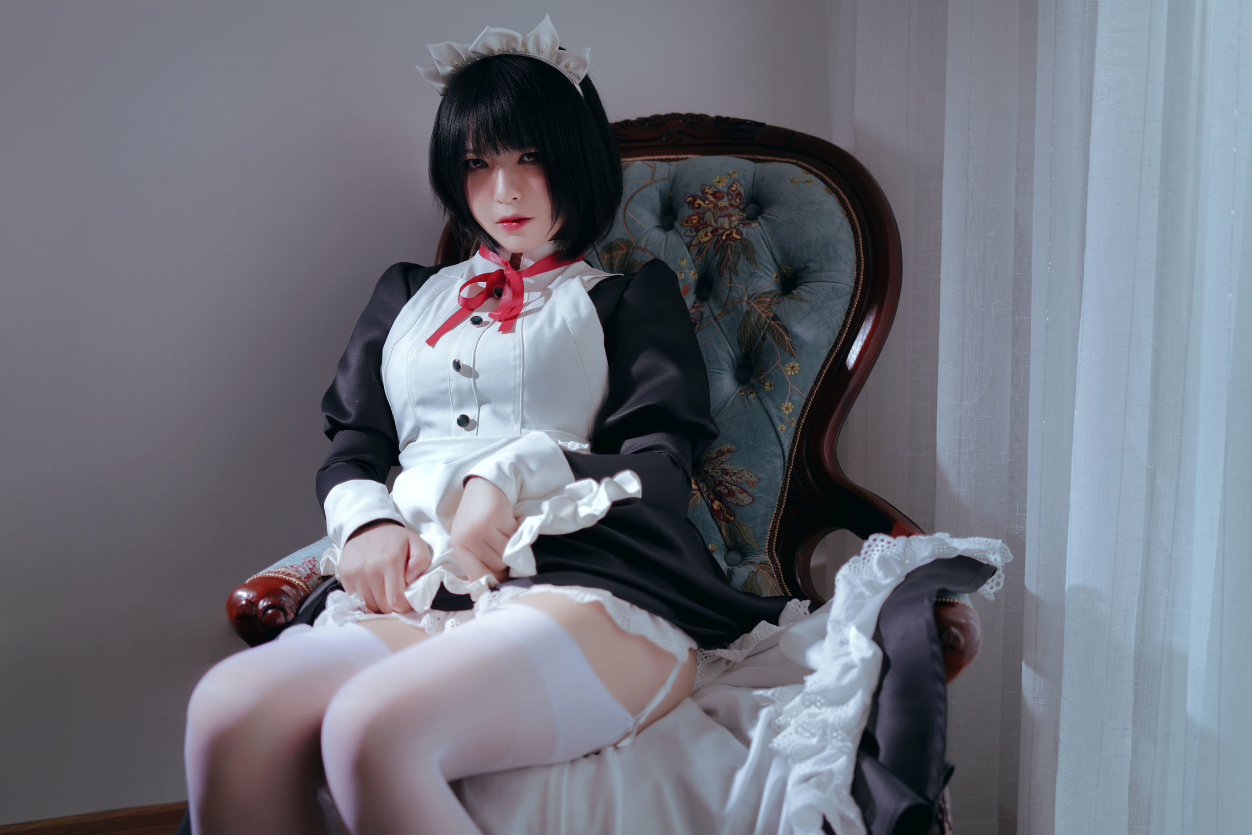 Ban Ban Zi 켄판 메이드 유니폼 코스프레