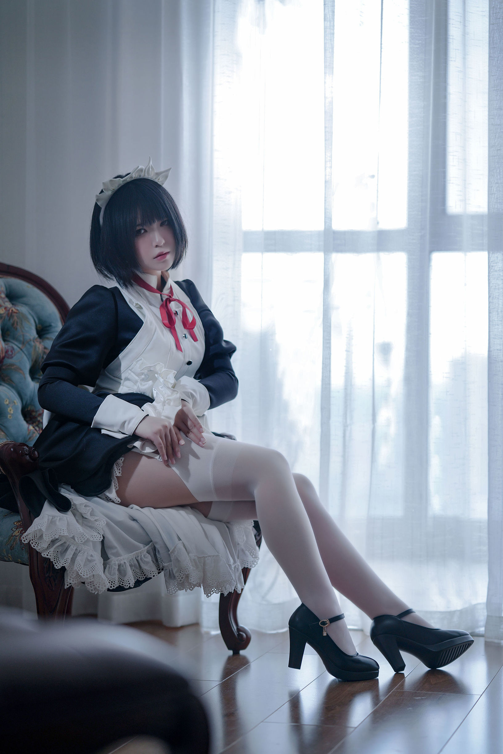Ban Ban Zi คอสเพลย์ Kenpan Maid ชุดยูนิฟอร์ม