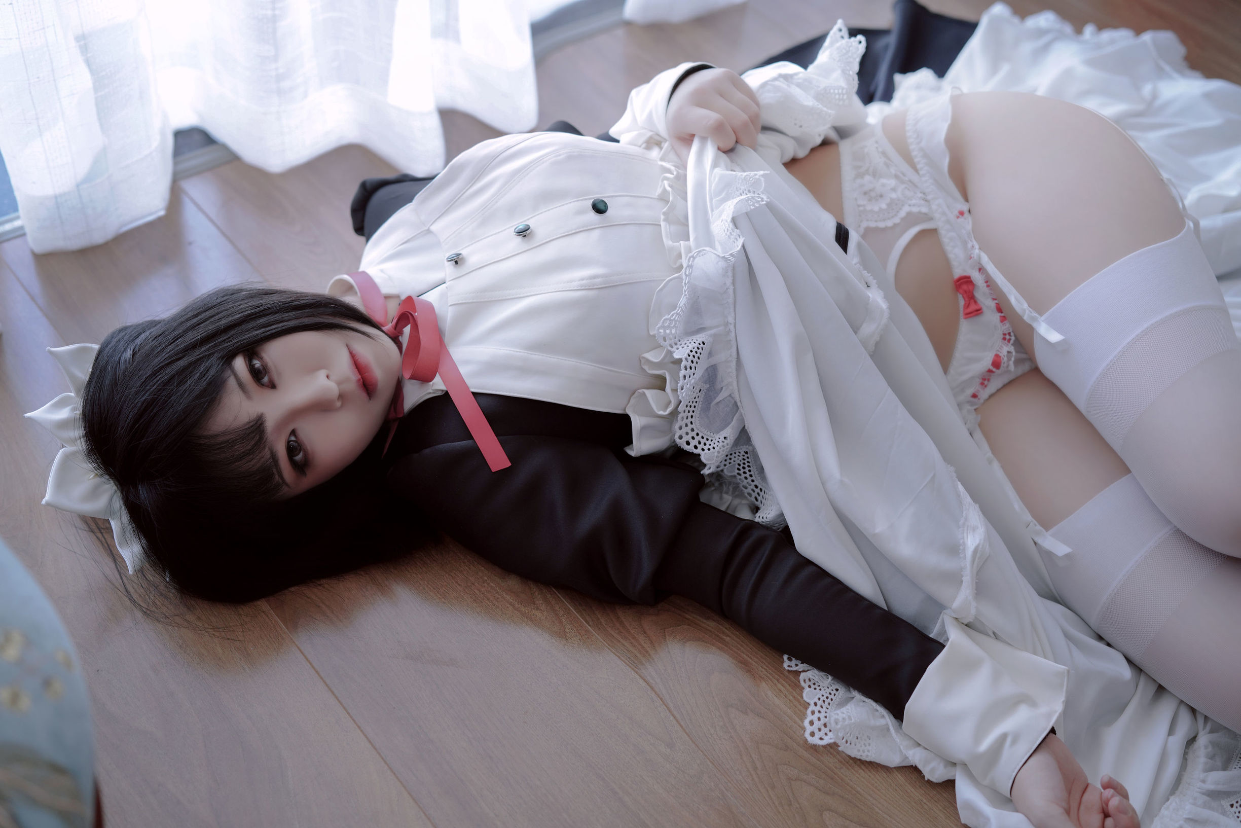 半半子 嫌パン Maid 制服诱惑 Cosplay