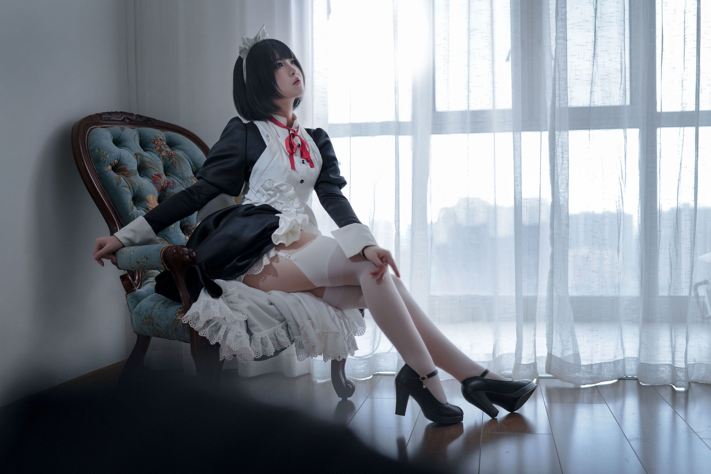 Ban Ban Zi คอสเพลย์ Kenpan Maid ชุดยูนิฟอร์ม