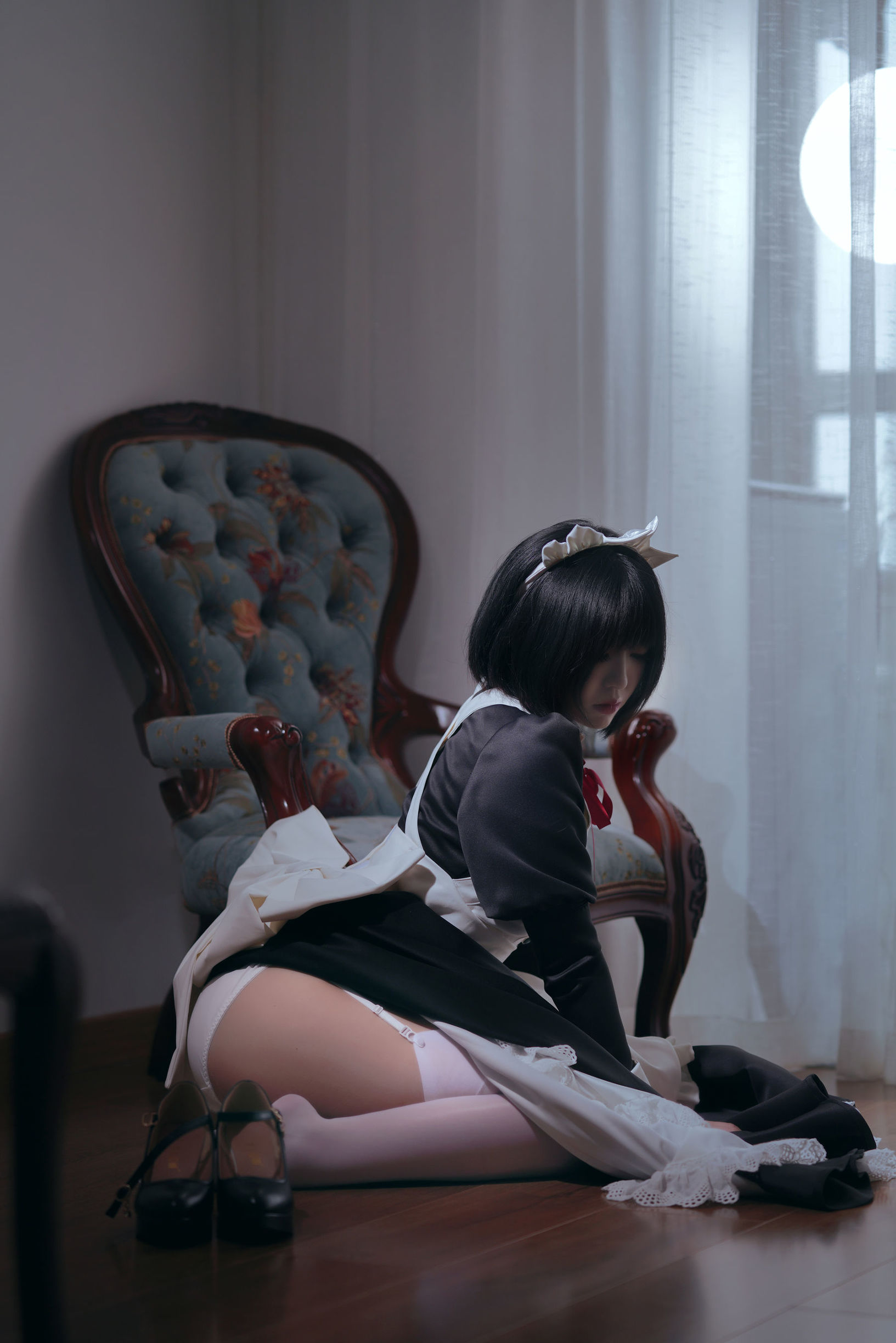 Ban Ban Zi คอสเพลย์ Kenpan Maid ชุดยูนิฟอร์ม