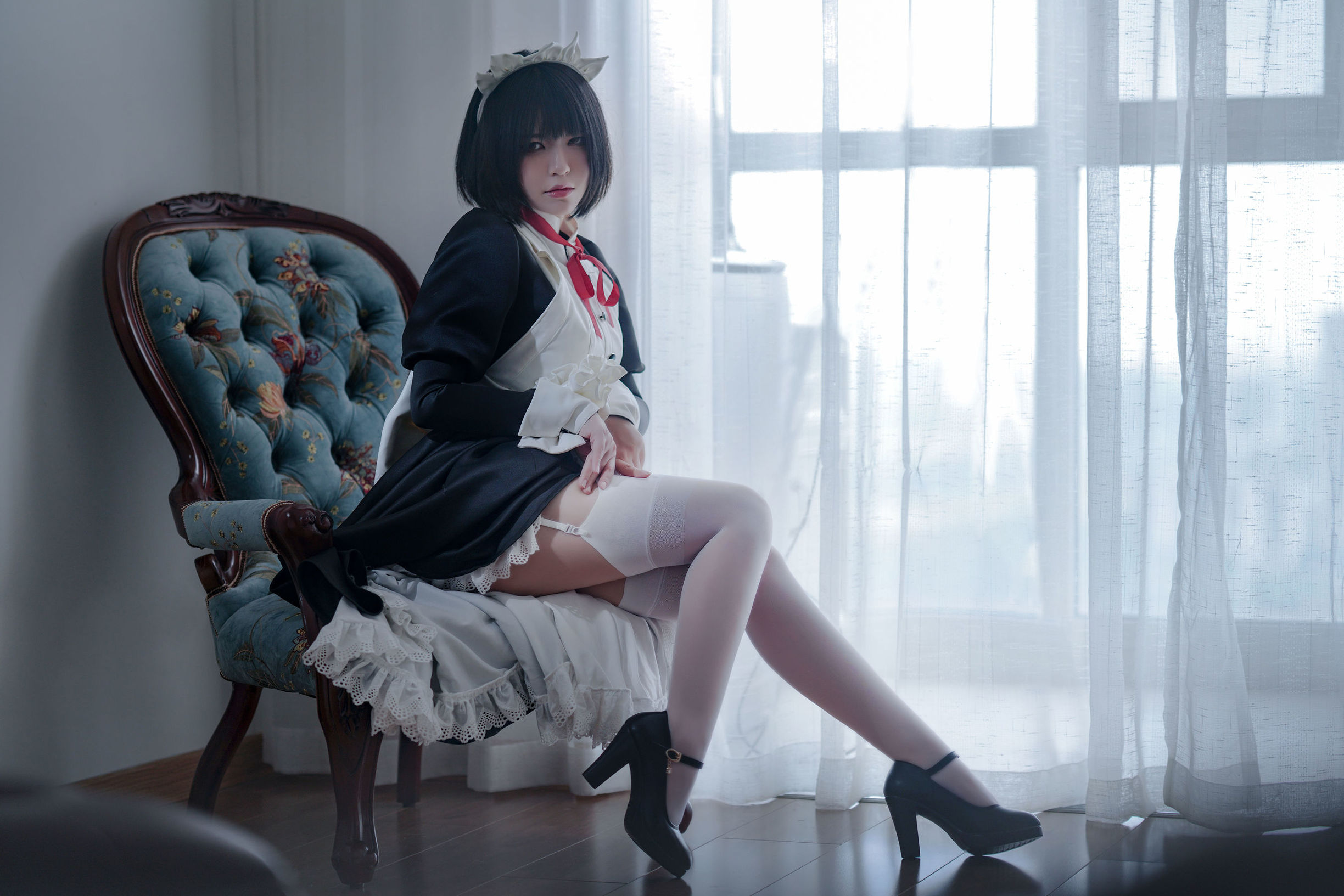 Ban Ban Zi คอสเพลย์ Kenpan Maid ชุดยูนิฟอร์ม