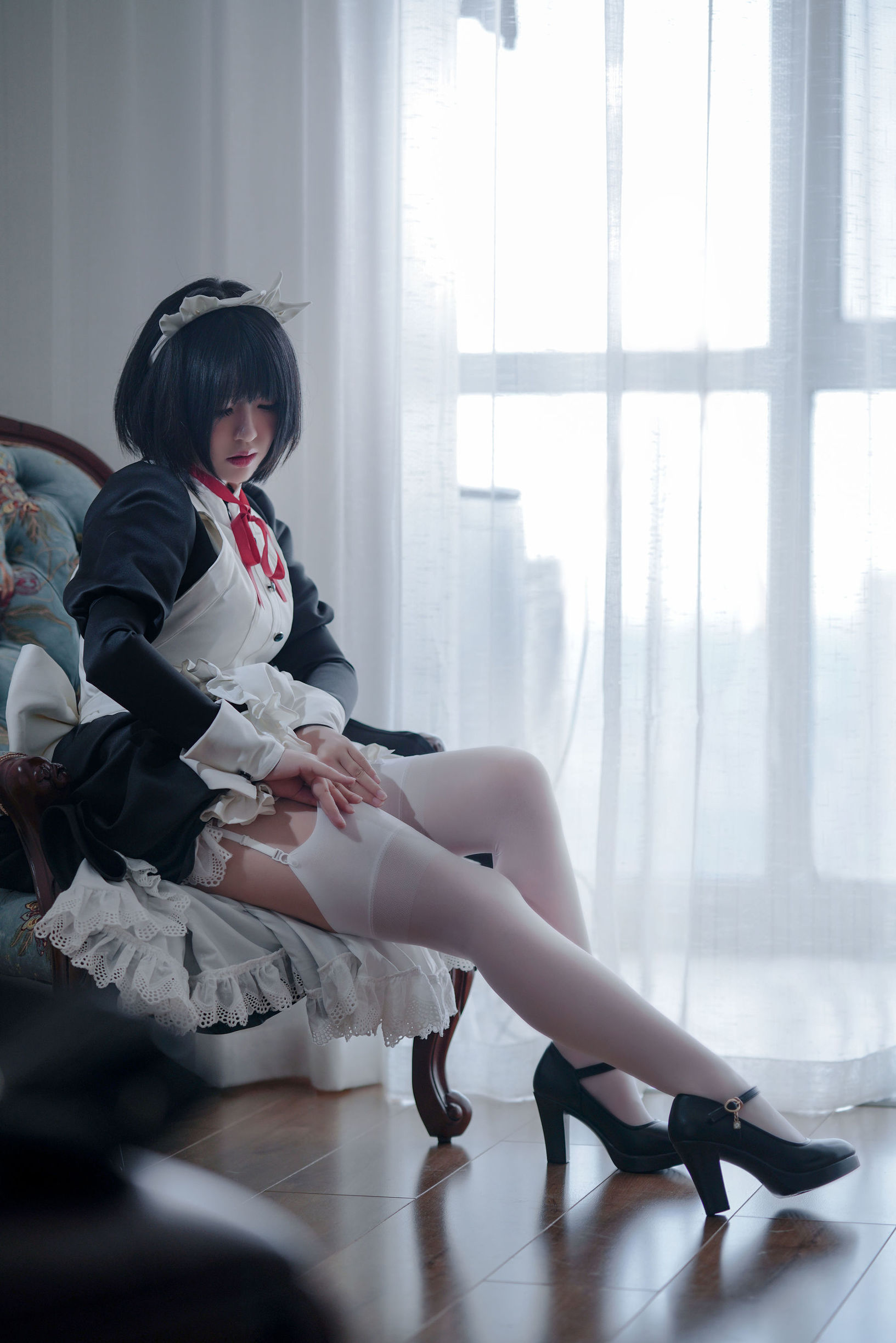 Ban Ban Zi คอสเพลย์ Kenpan Maid ชุดยูนิฟอร์ม