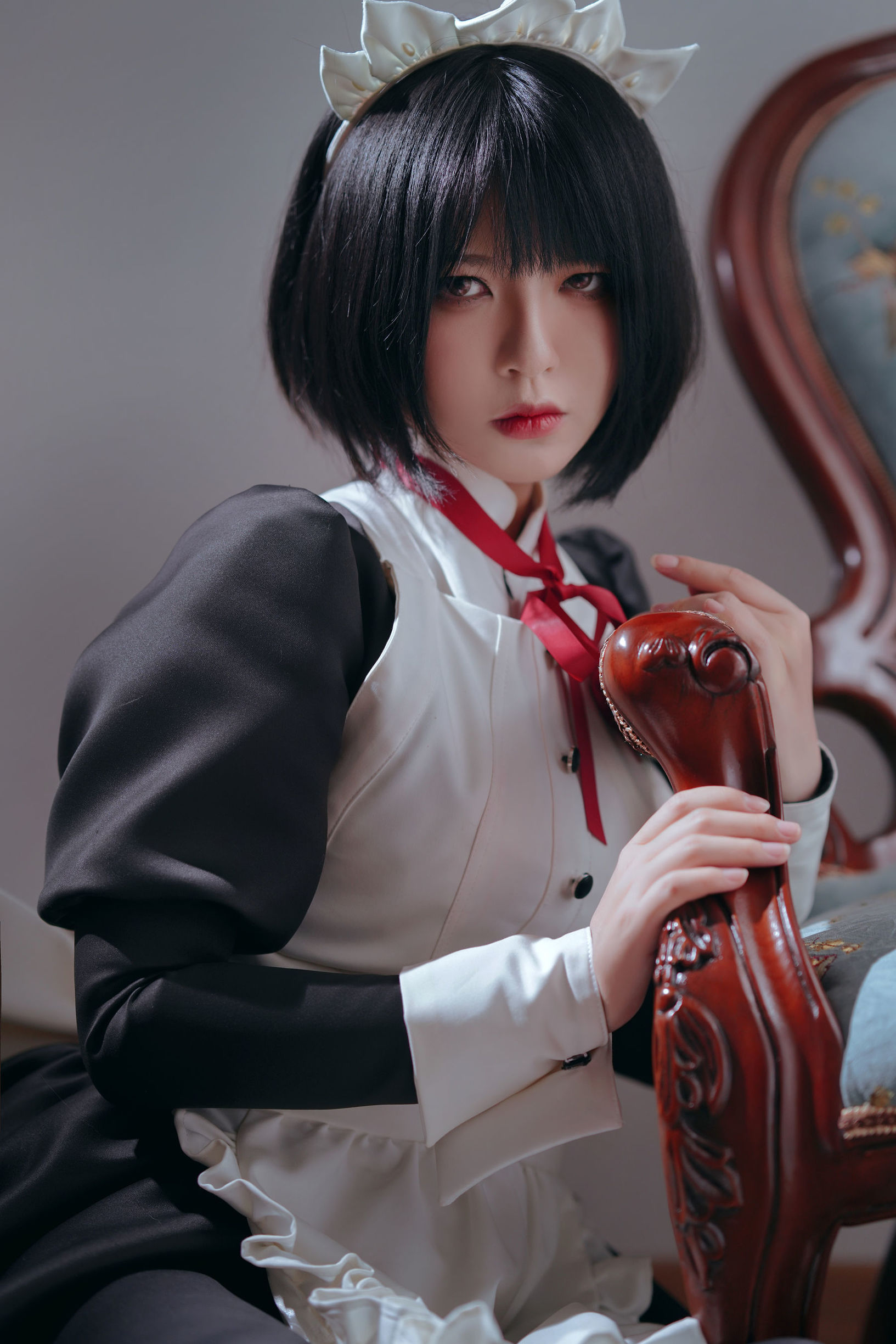 Ban Ban Zi คอสเพลย์ Kenpan Maid ชุดยูนิฟอร์ม