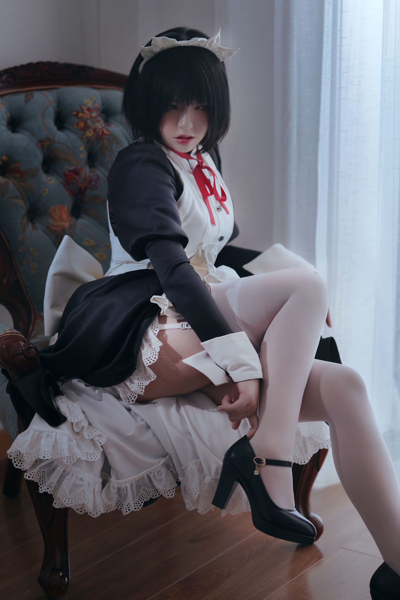 Ban Ban Zi คอสเพลย์ Kenpan Maid ชุดยูนิฟอร์ม