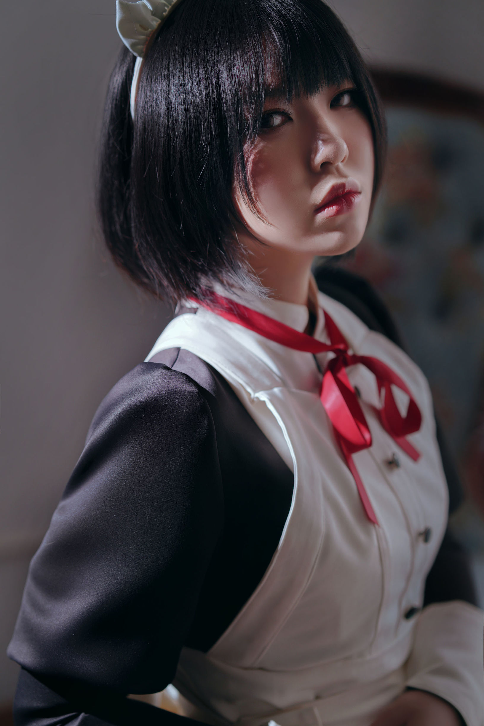 Ban Ban Zi คอสเพลย์ Kenpan Maid ชุดยูนิฟอร์ม