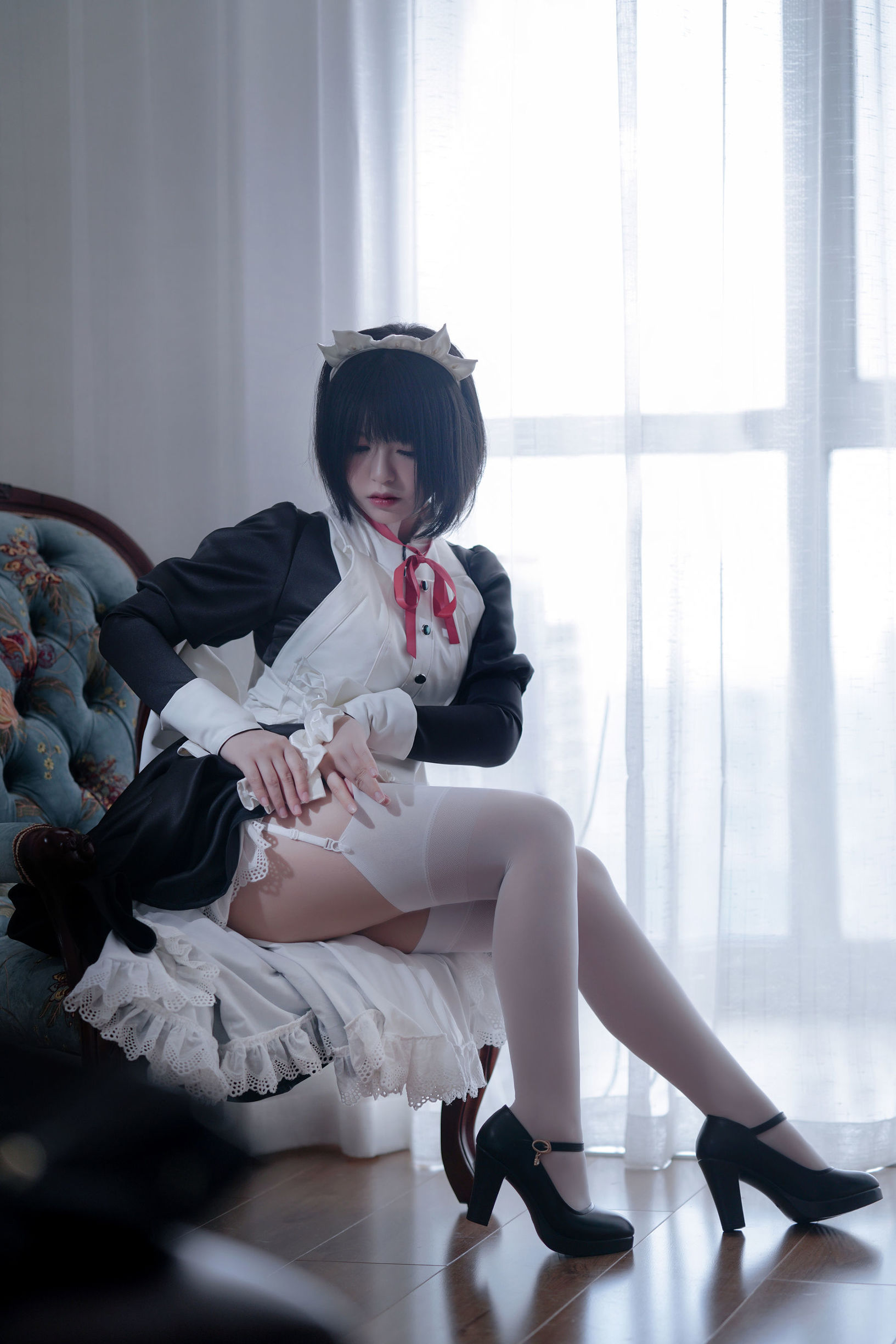 Ban Ban Zi คอสเพลย์ Kenpan Maid ชุดยูนิฟอร์ม
