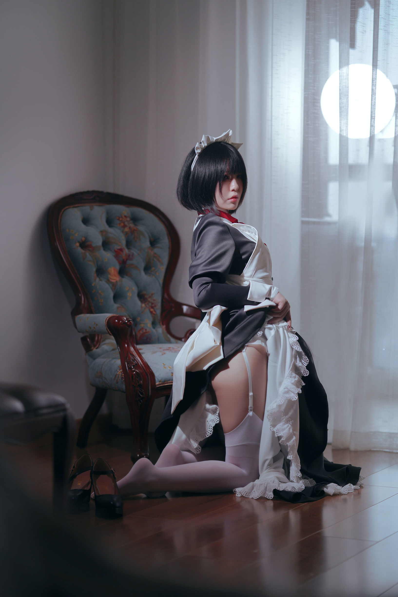 Ban Ban Zi คอสเพลย์ Kenpan Maid ชุดยูนิฟอร์ม