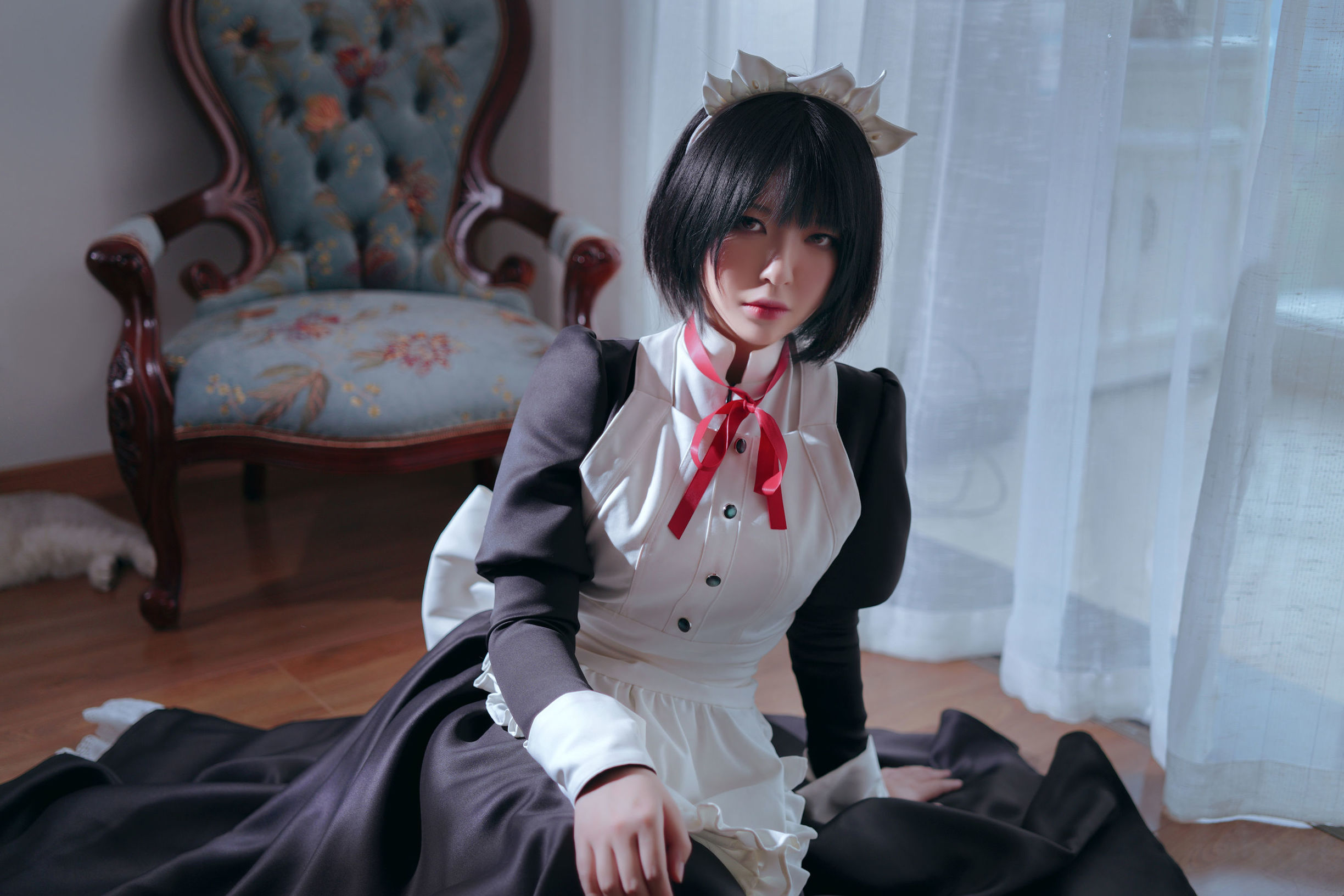 Ban Ban Zi คอสเพลย์ Kenpan Maid ชุดยูนิฟอร์ม