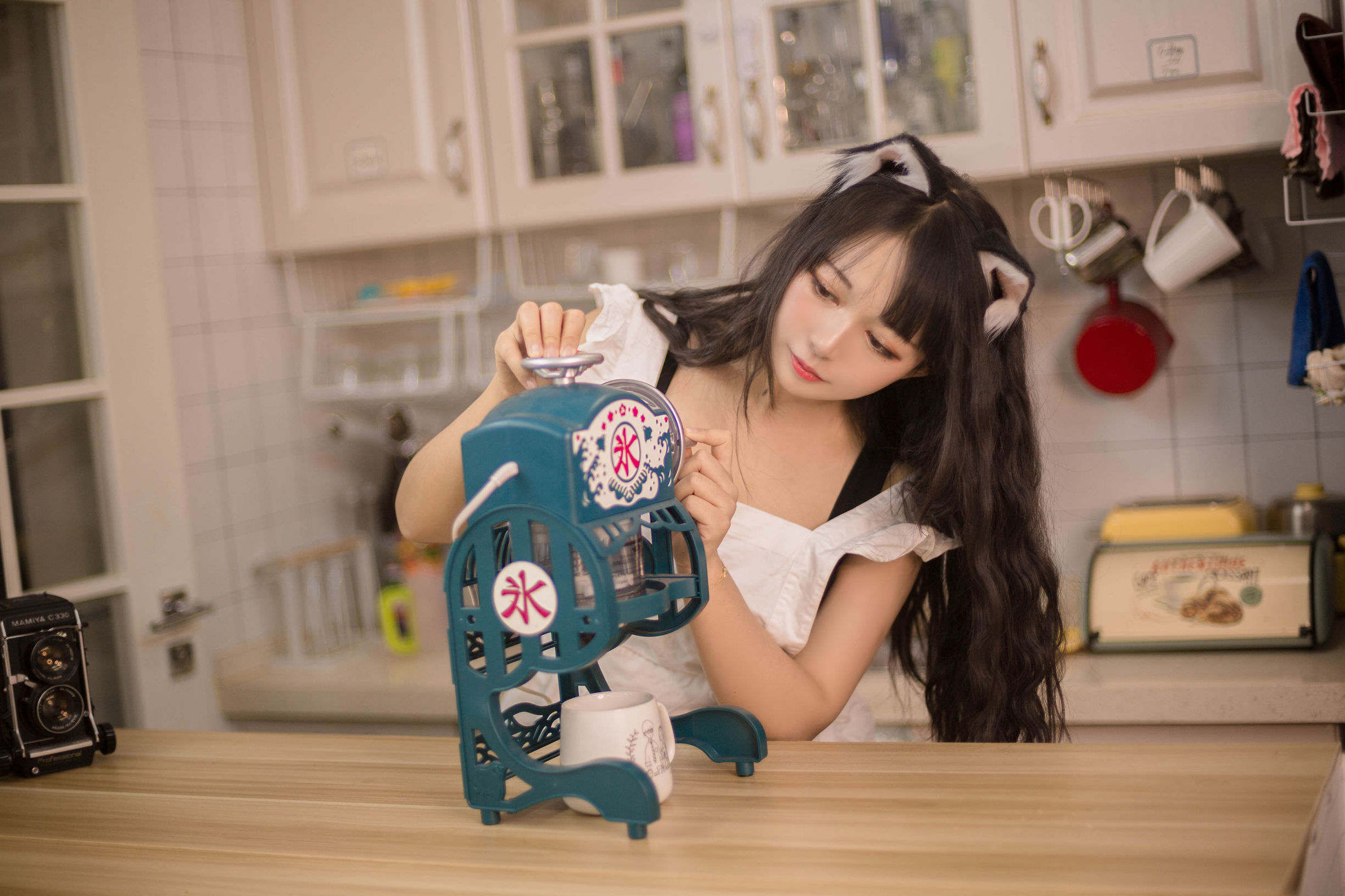 大眼萌妹黑猫猫OvO 厨房