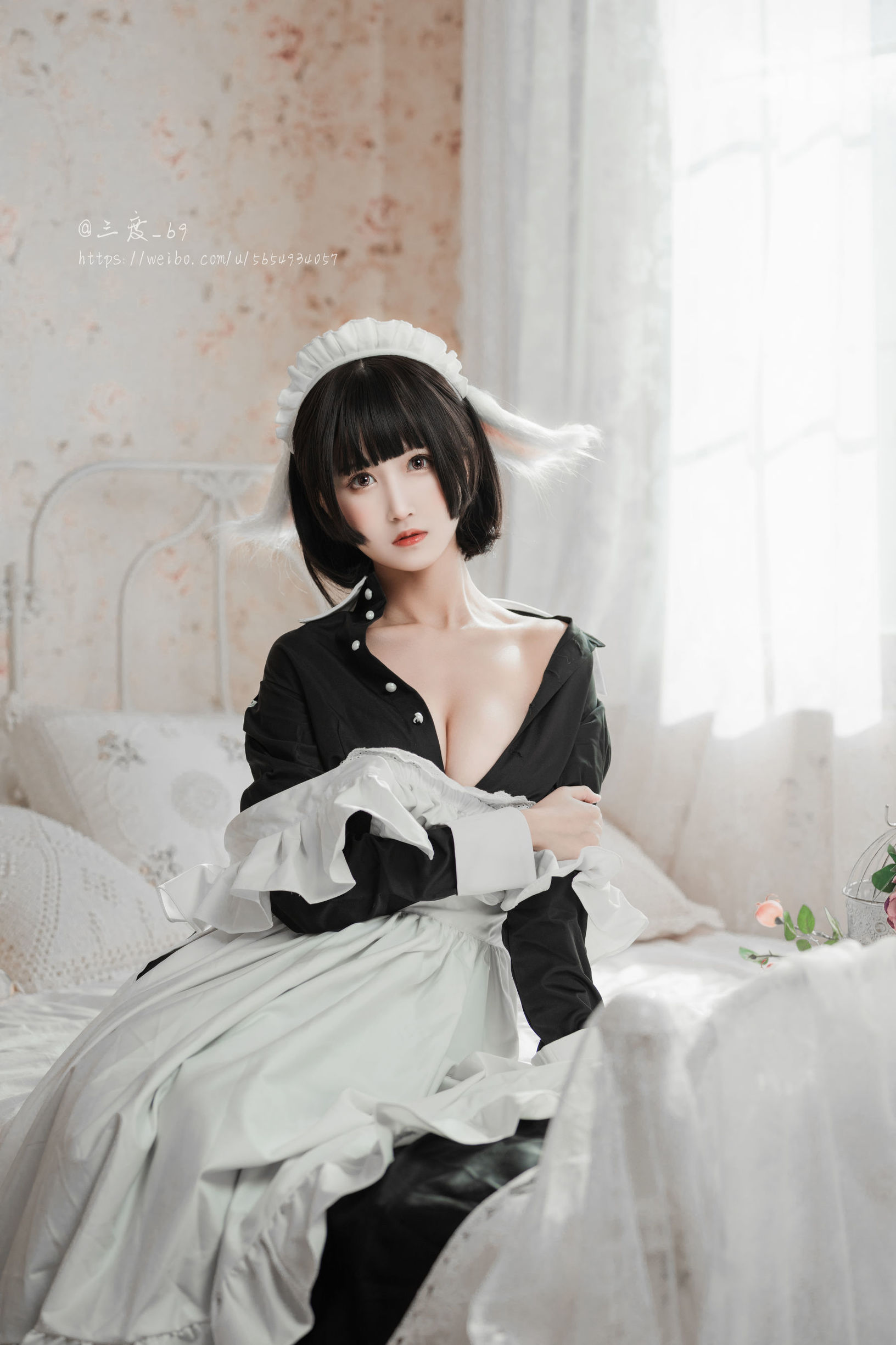 Weibo Meizi Sandu_69 Bunny Ear Maid