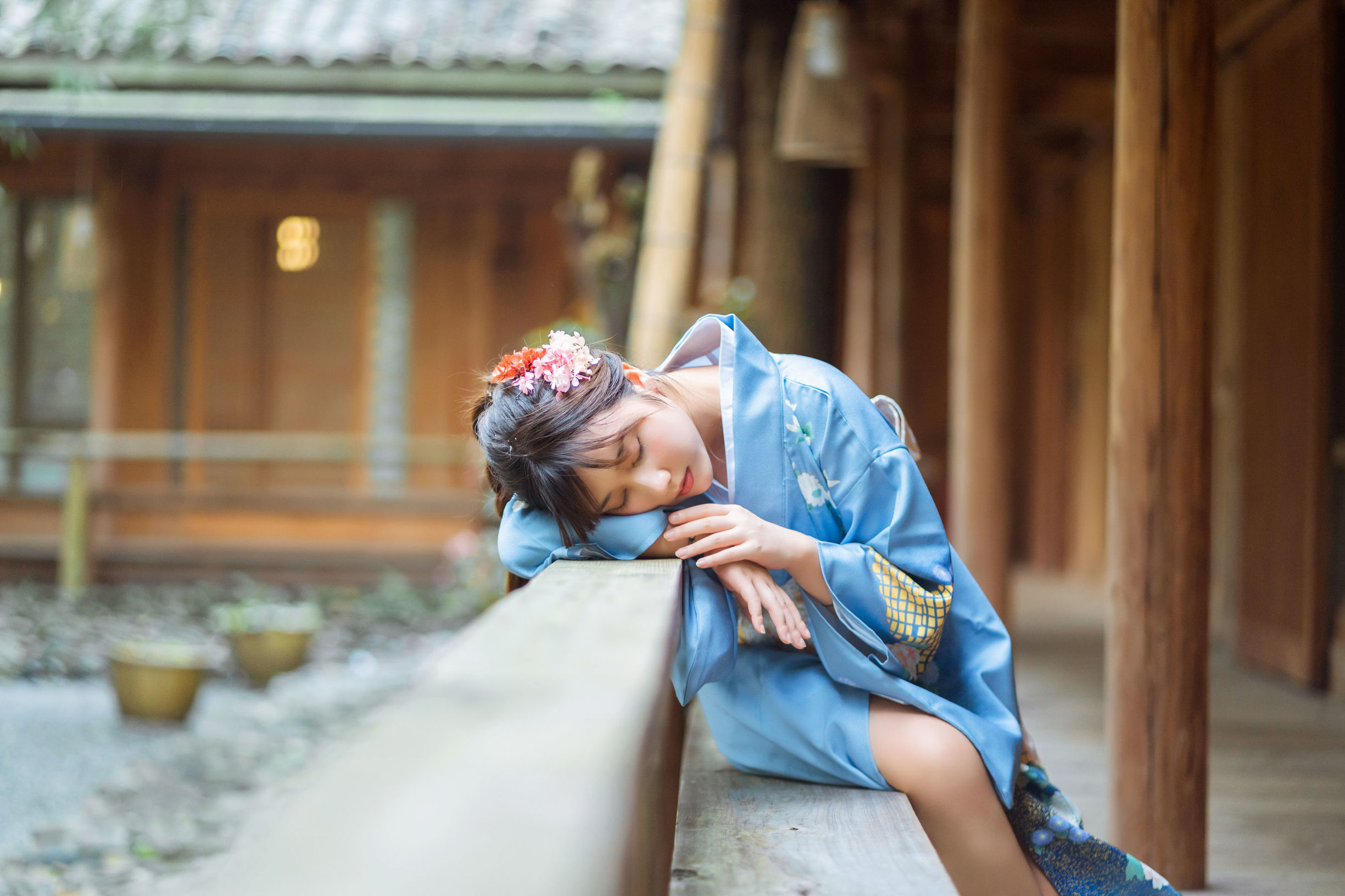 Weibo Phúc lợi Ji Jing-chan: Sự bỏ trốn với Áo kimono