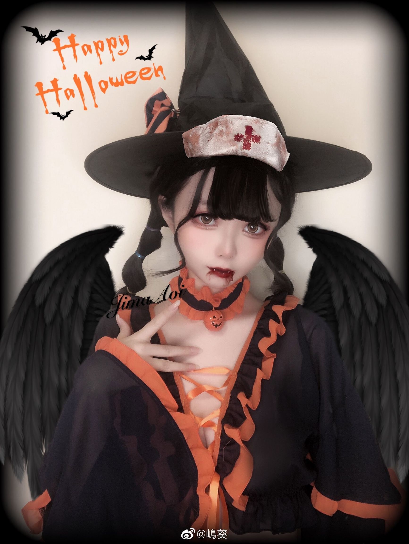 Weibo Beauty Shima Aoi Halloween Little Devil