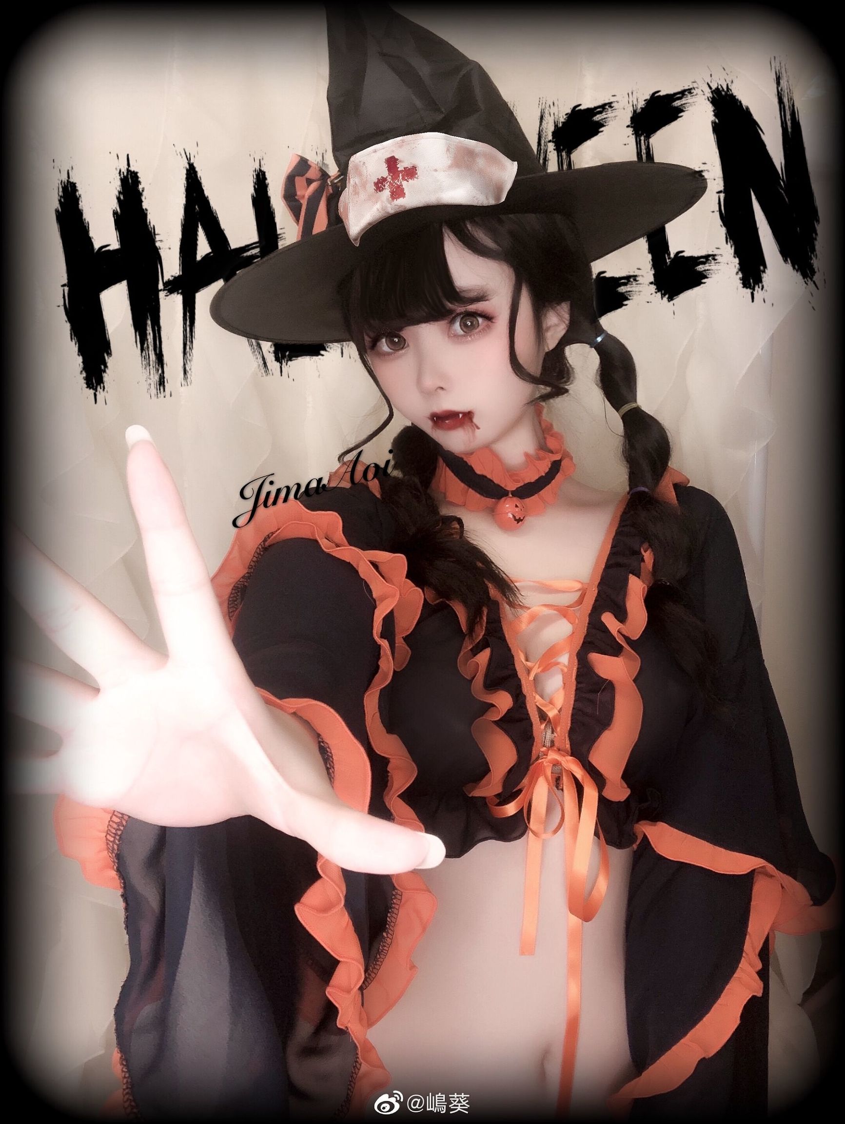 Weibo Beauty Shima Aoi Halloween Little Devil