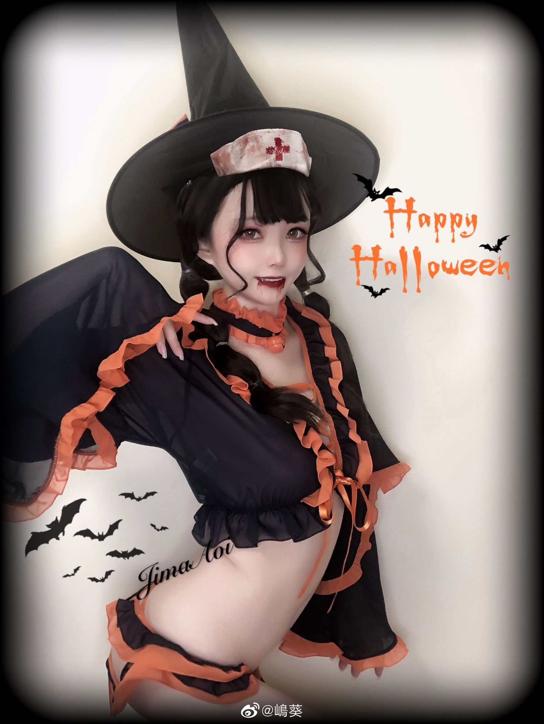 ウェイボーの美女 島葵 ハロウィンの小悪魔