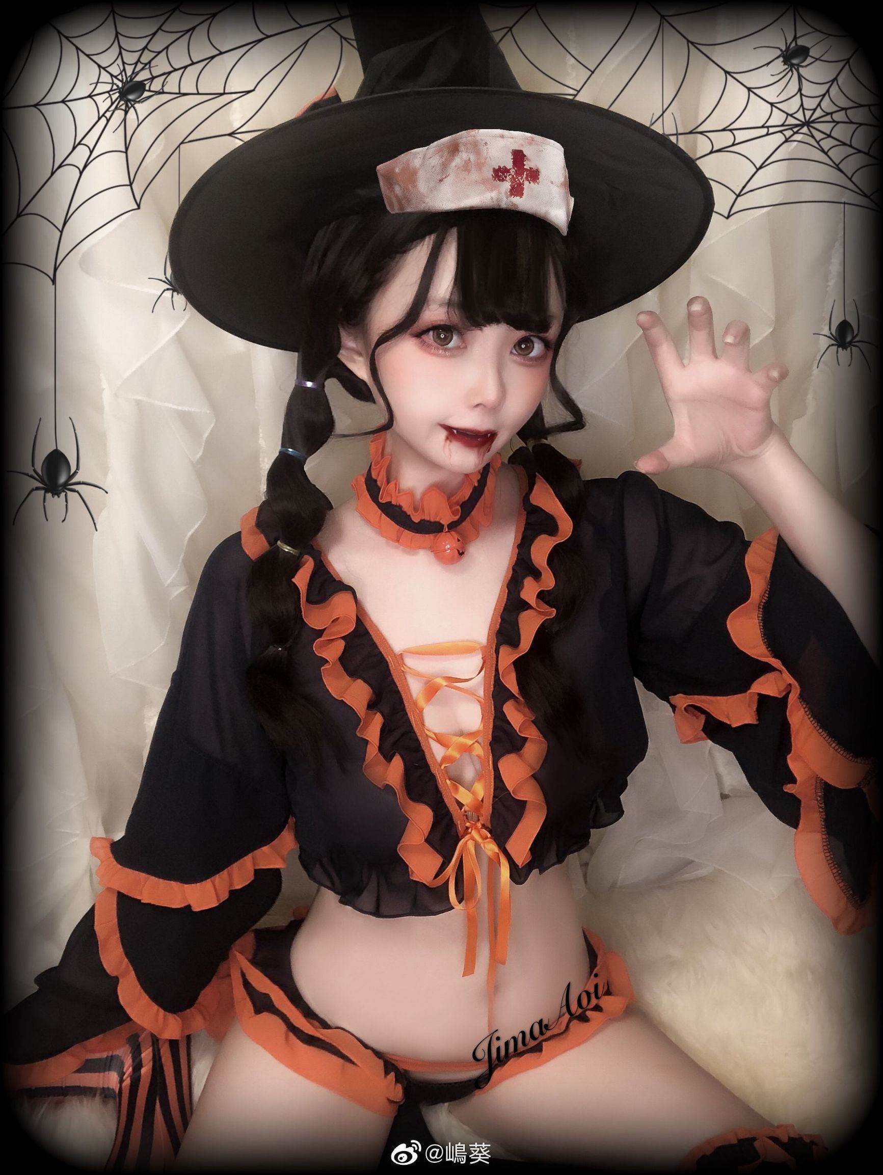 Weibo Beauty Shima Aoi Halloween Little Devil