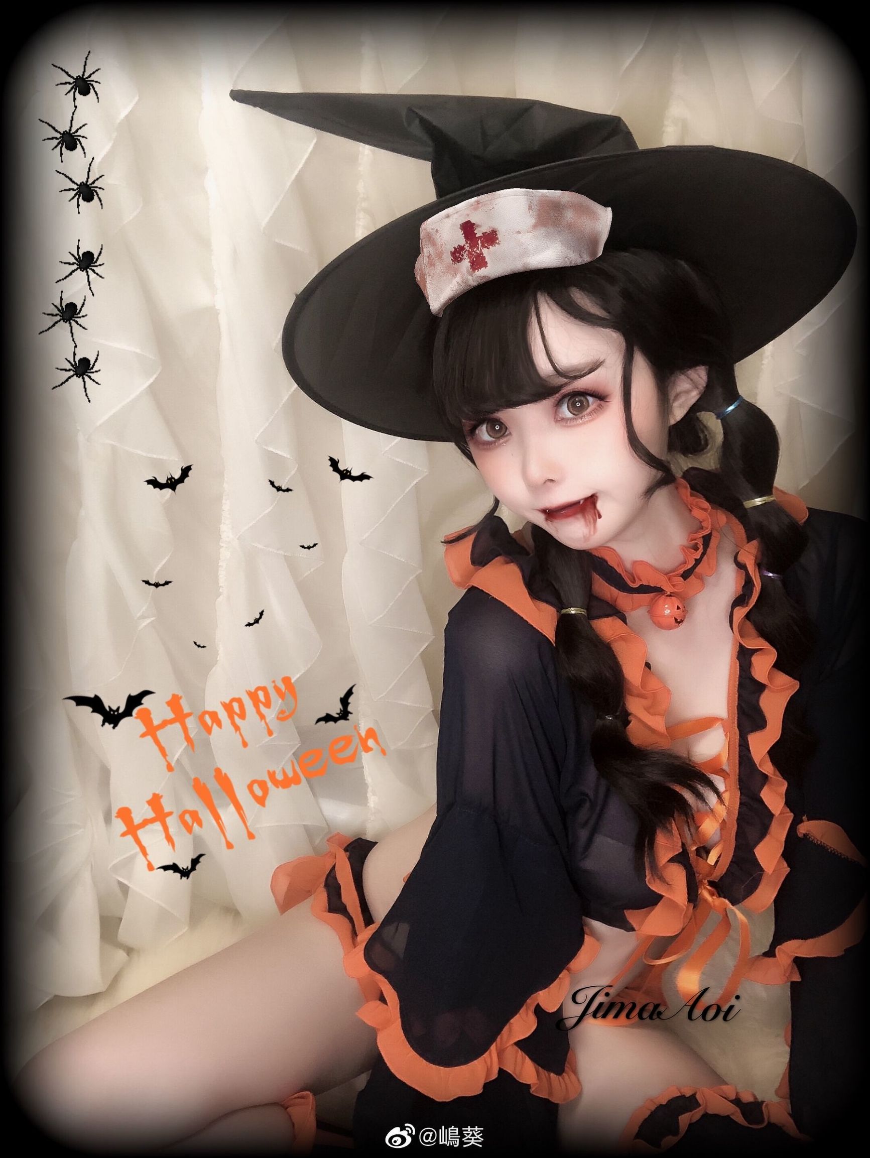 Weibo Beauty Shima Aoi Halloween Little Devil
