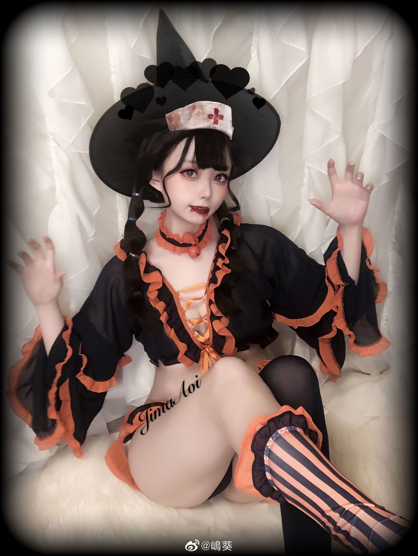 Weibo Beauty Shima Aoi Halloween Little Devil