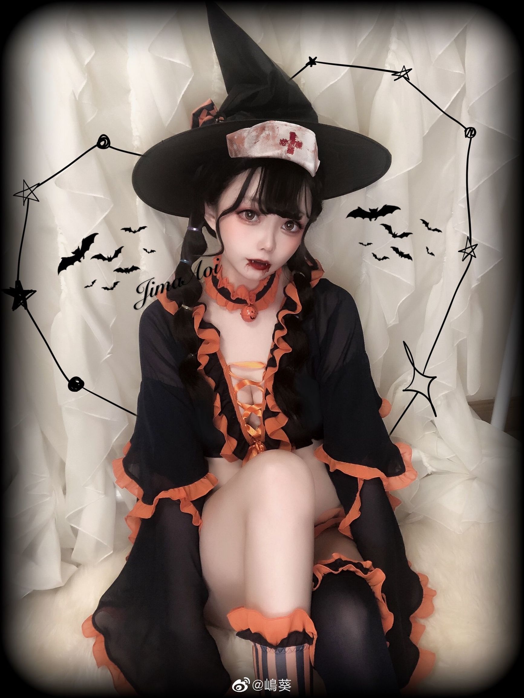Weibo Beauty Shima Aoi Halloween Little Devil
