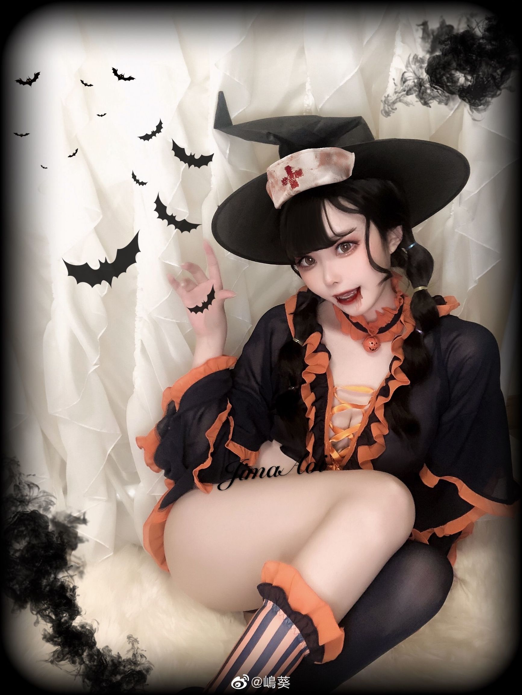 Weibo Beauty Shima Aoi Halloween Little Devil