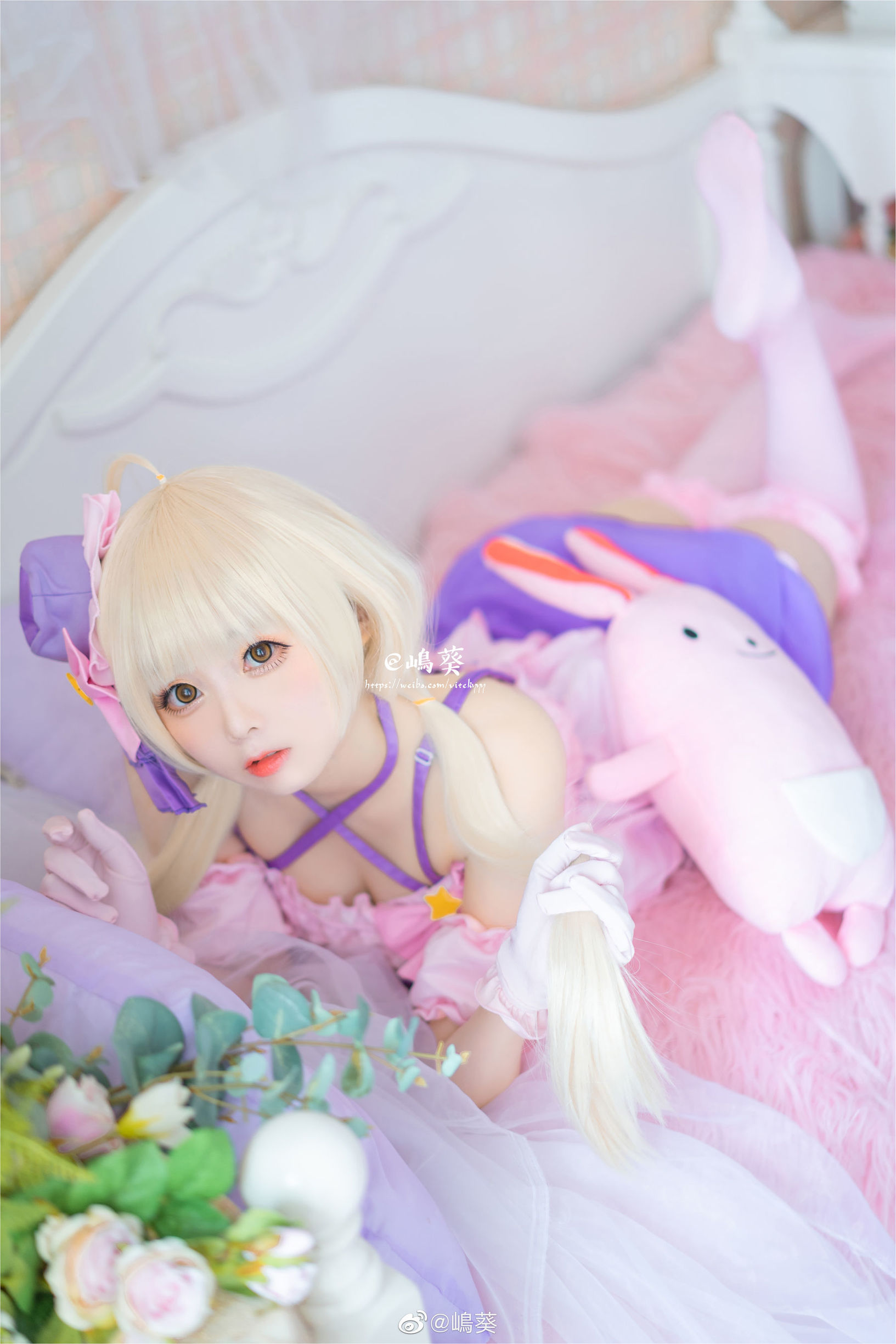 微博美女嶋葵 雙葉杏打歌服