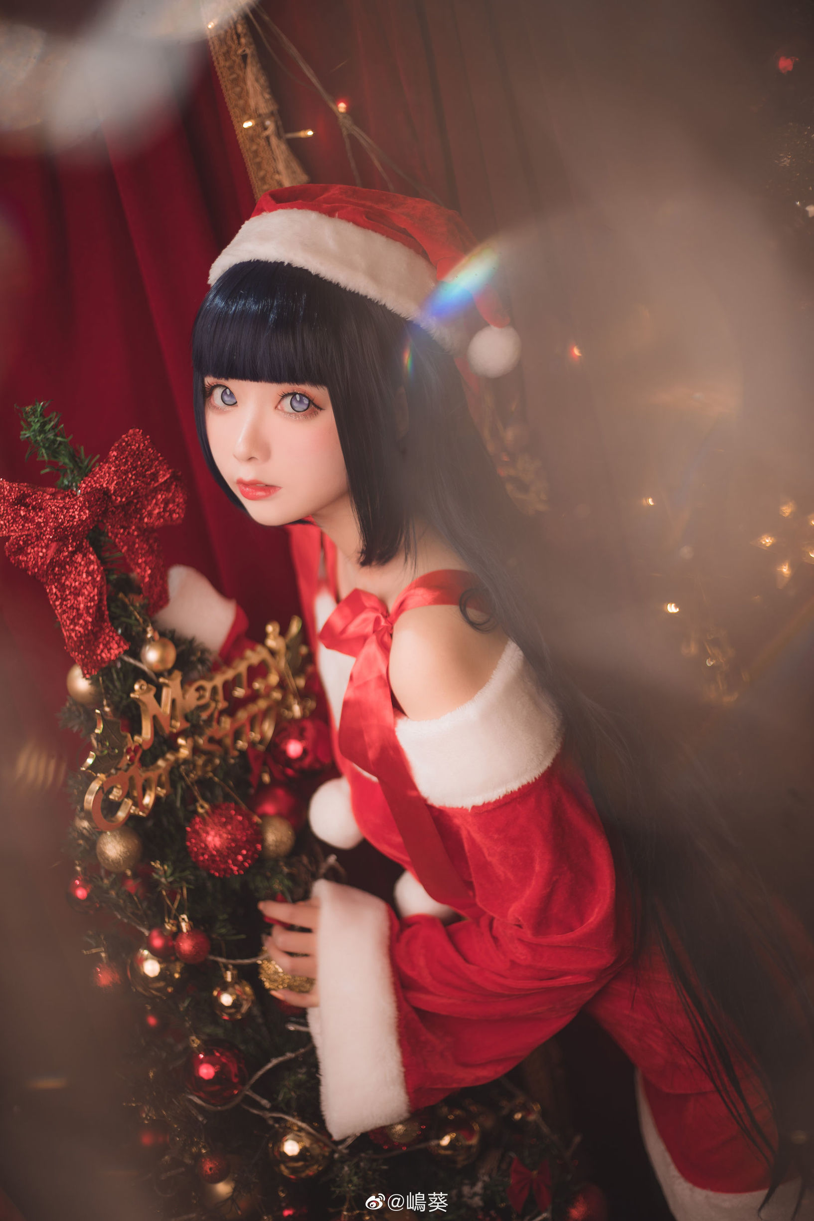 Weibo beauty Shima Aoi, Naruto, Hinata Christmas