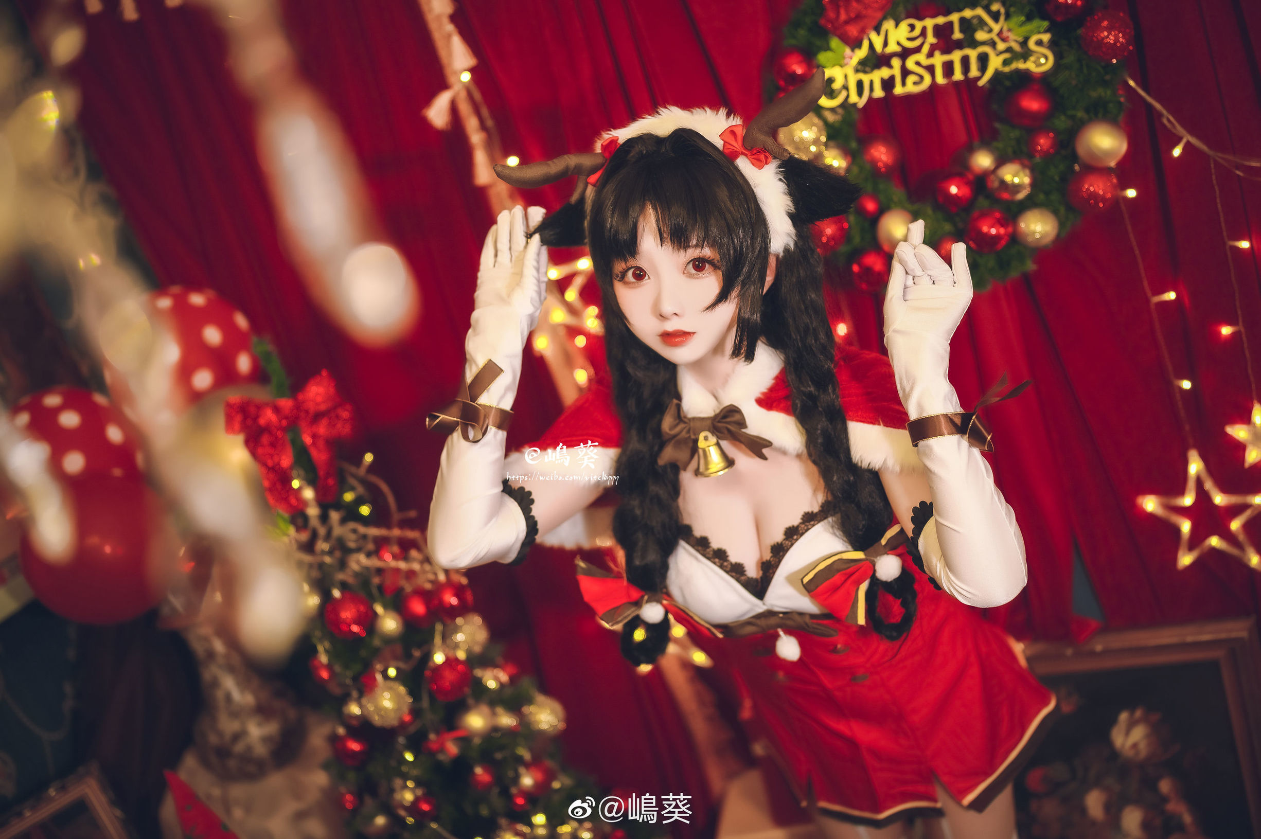 微博美女島葵 碧藍航線 大潮 馴鹿與聖誕禮物