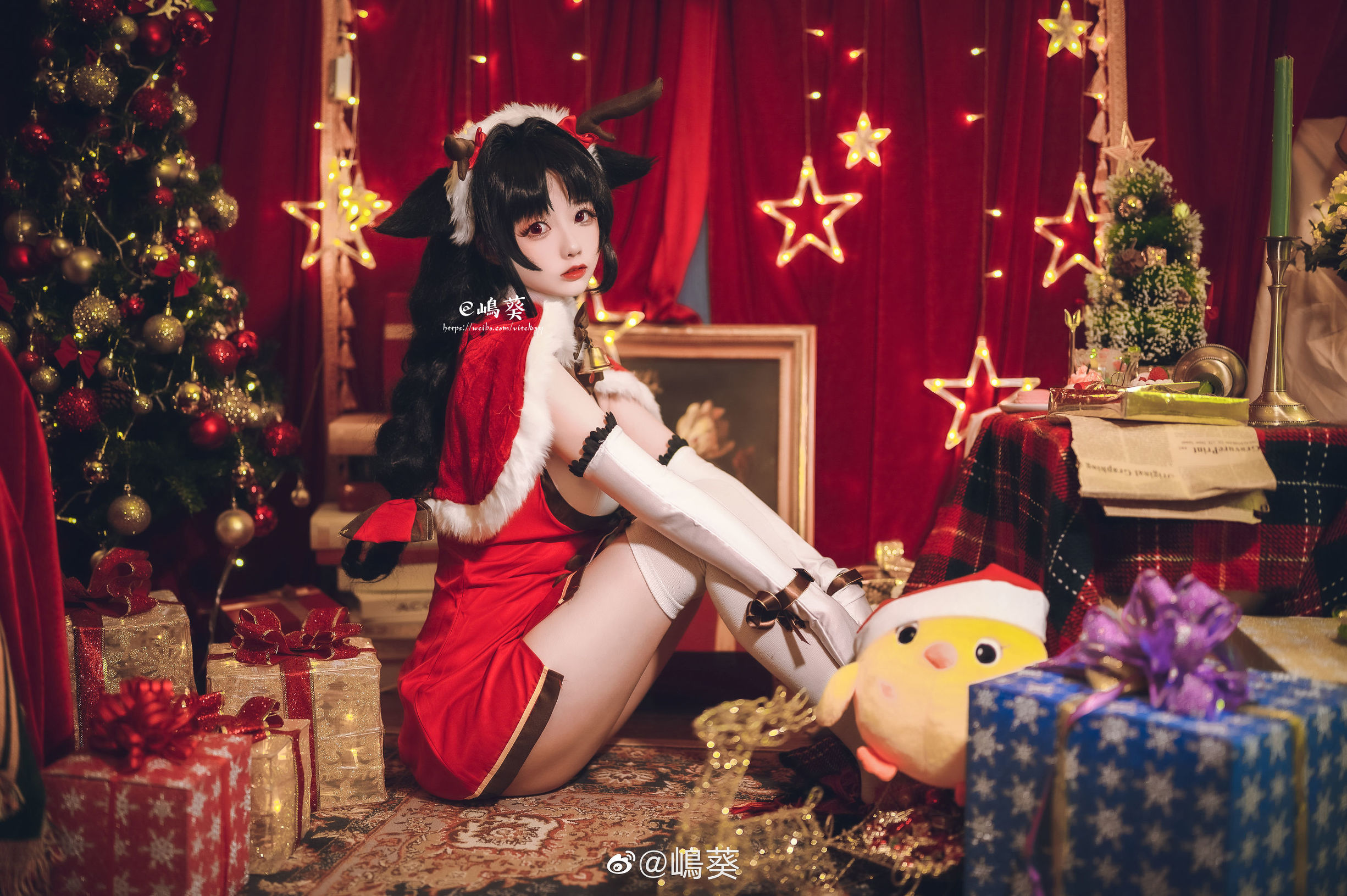 微博美女島葵 碧藍航線 大潮 馴鹿與聖誕禮物