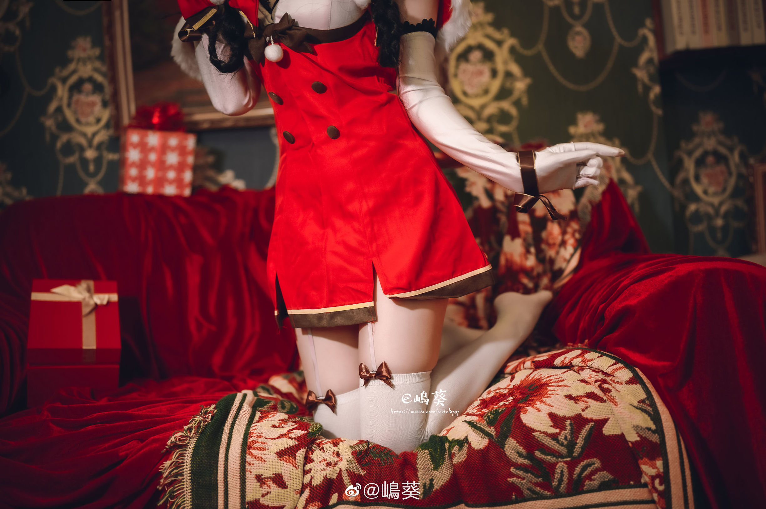 微博美女島葵 碧藍航線 大潮 馴鹿與聖誕禮物