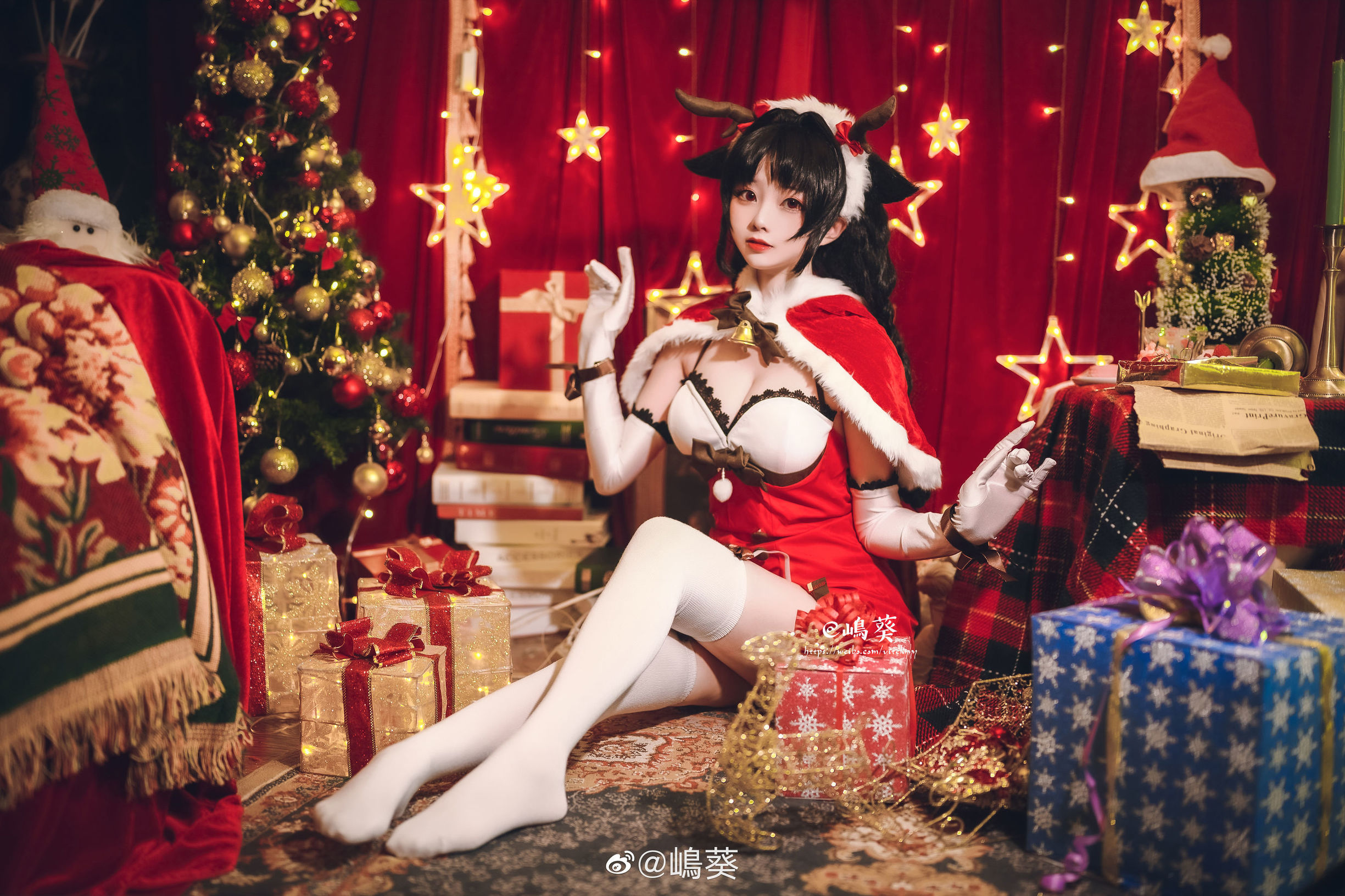 微博美女島葵 碧藍航線 大潮 馴鹿與聖誕禮物