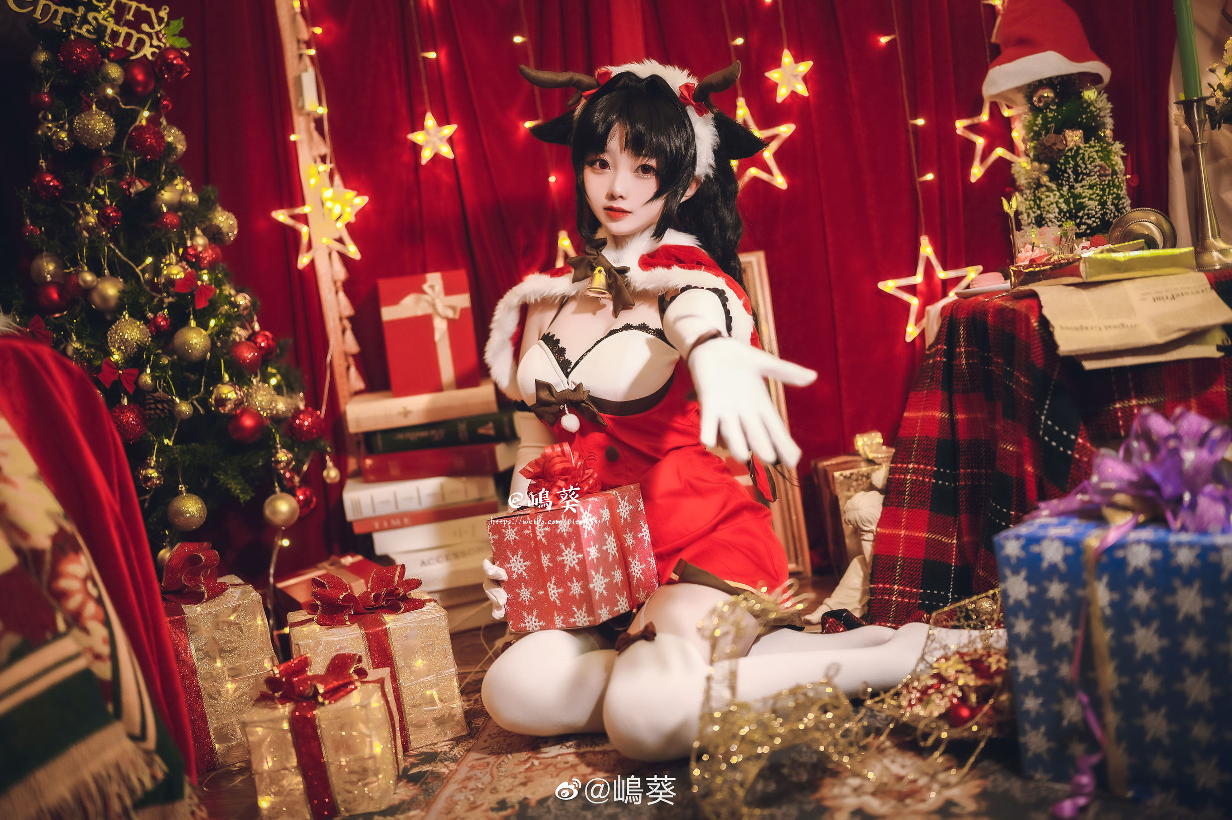 微博美女島葵 碧藍航線 大潮 馴鹿與聖誕禮物