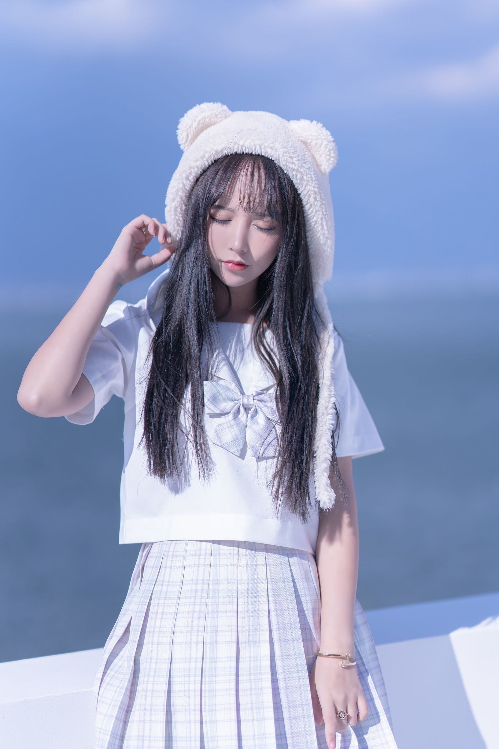 斗鱼米线线sama写真 JK萌妹