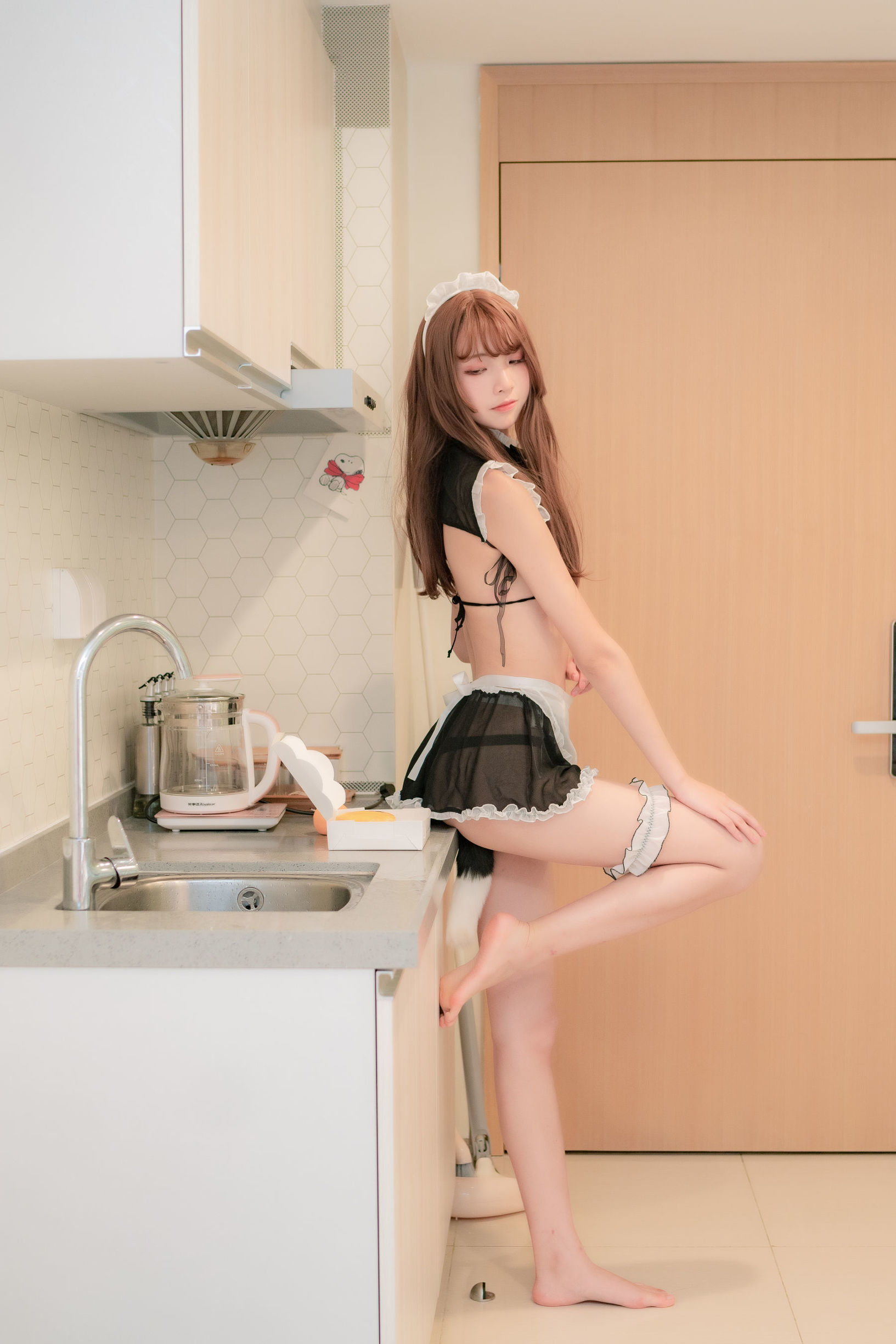 청순 메이쯔 시과 사방 여복