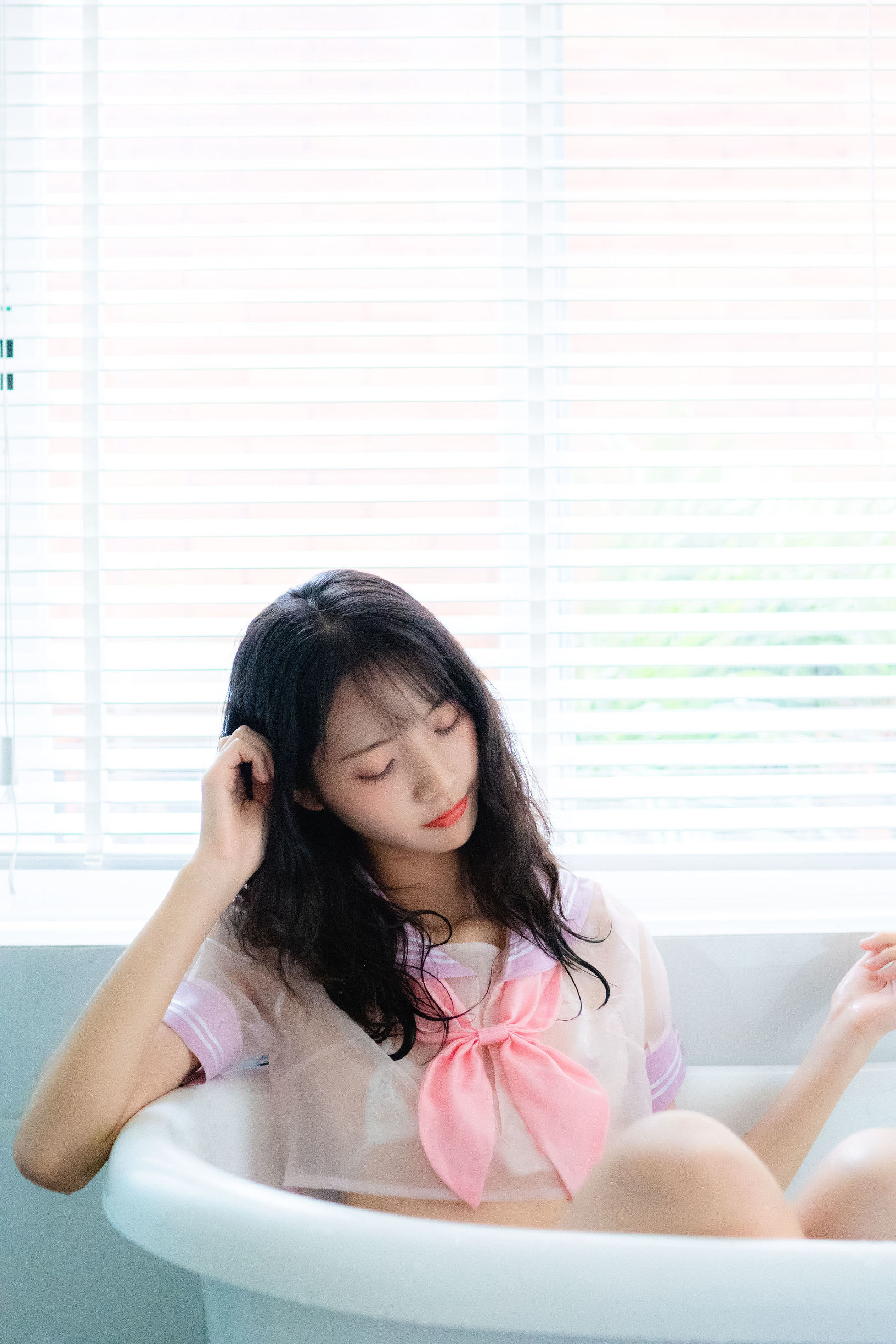 清純妹子西瓜 私房浴缸