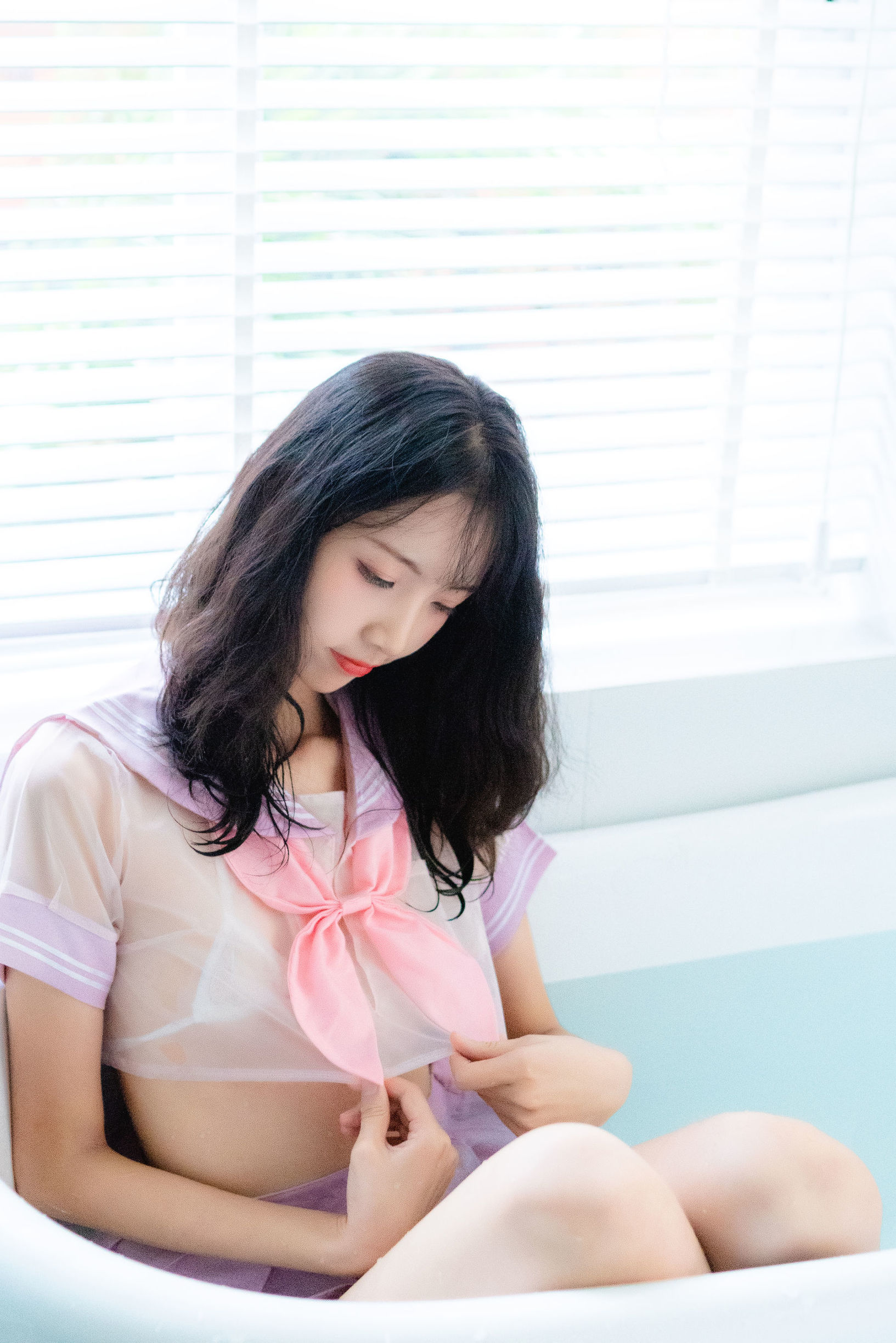 清純妹子西瓜 私房浴缸