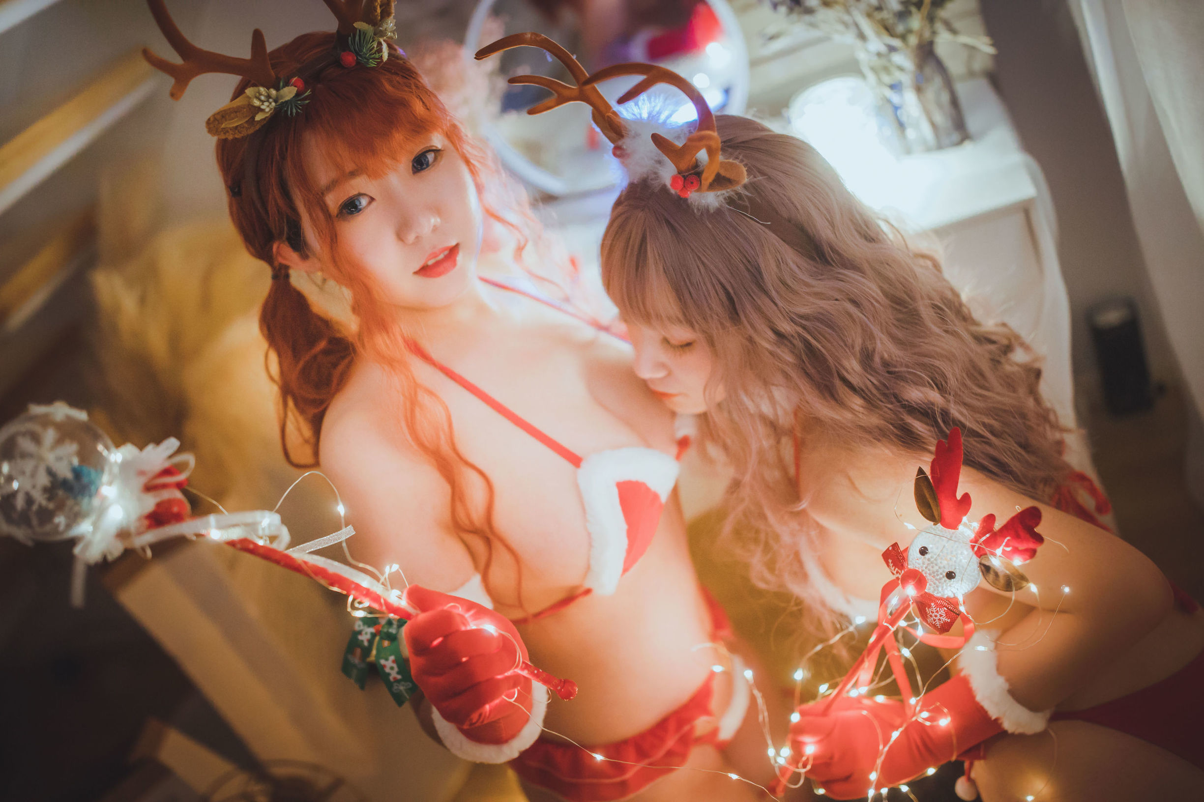 甜糖大魔王g&妖时雨harukaze 圣诞恋歌双人麋鹿
