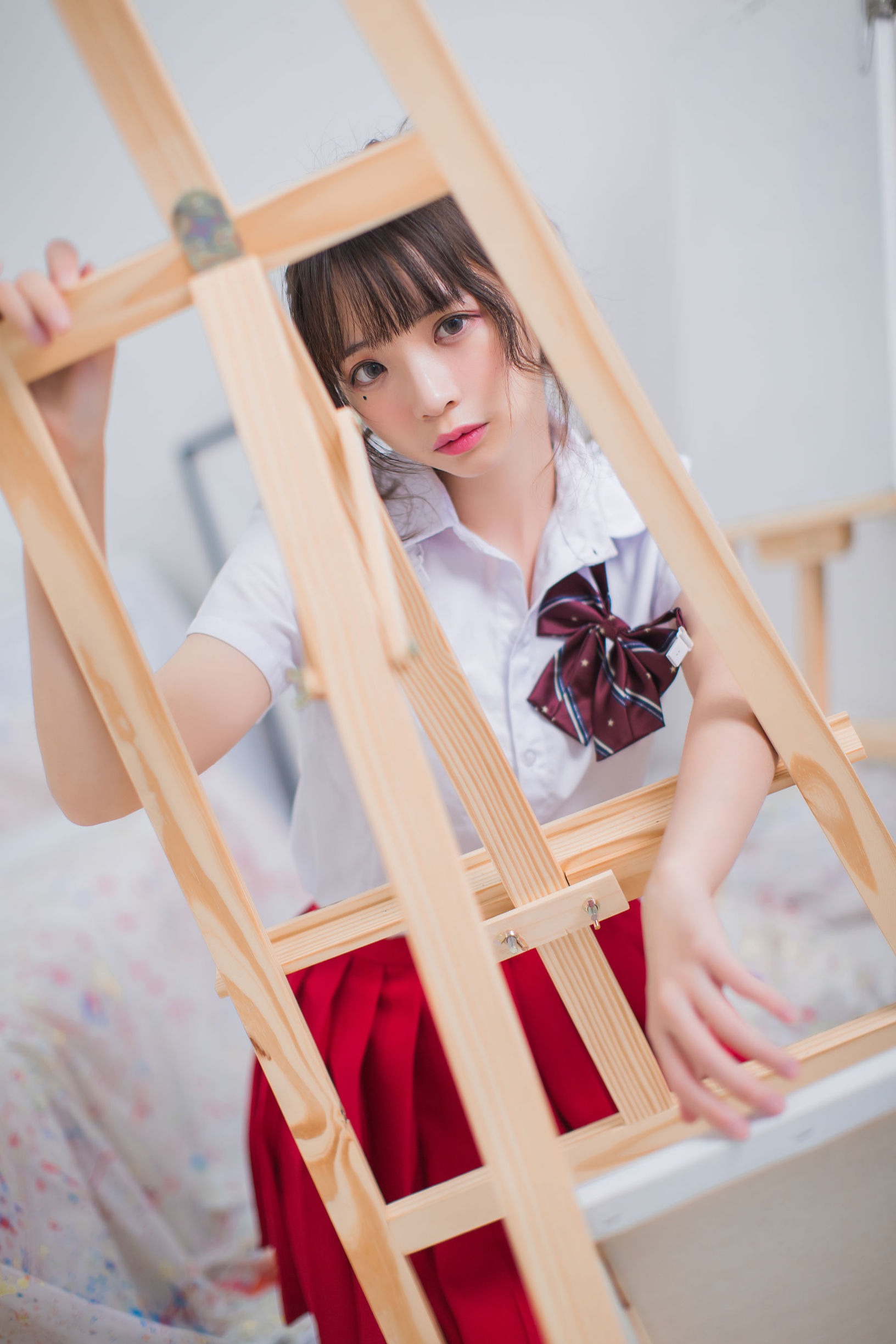 疯猫ss 画室JK少女