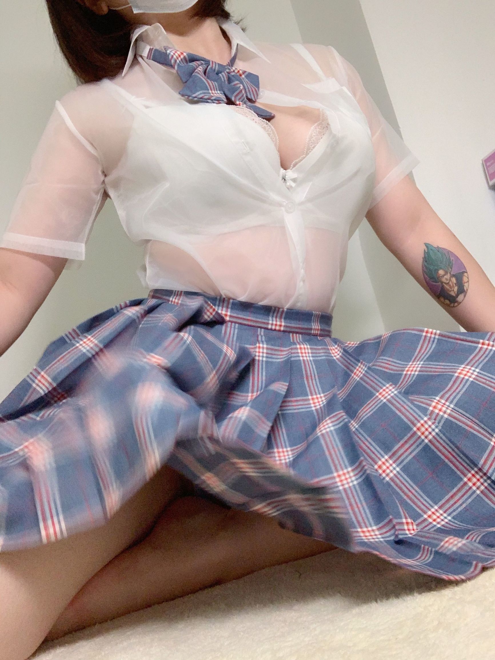 皮皮奶可可爱了啦 jk透明制服