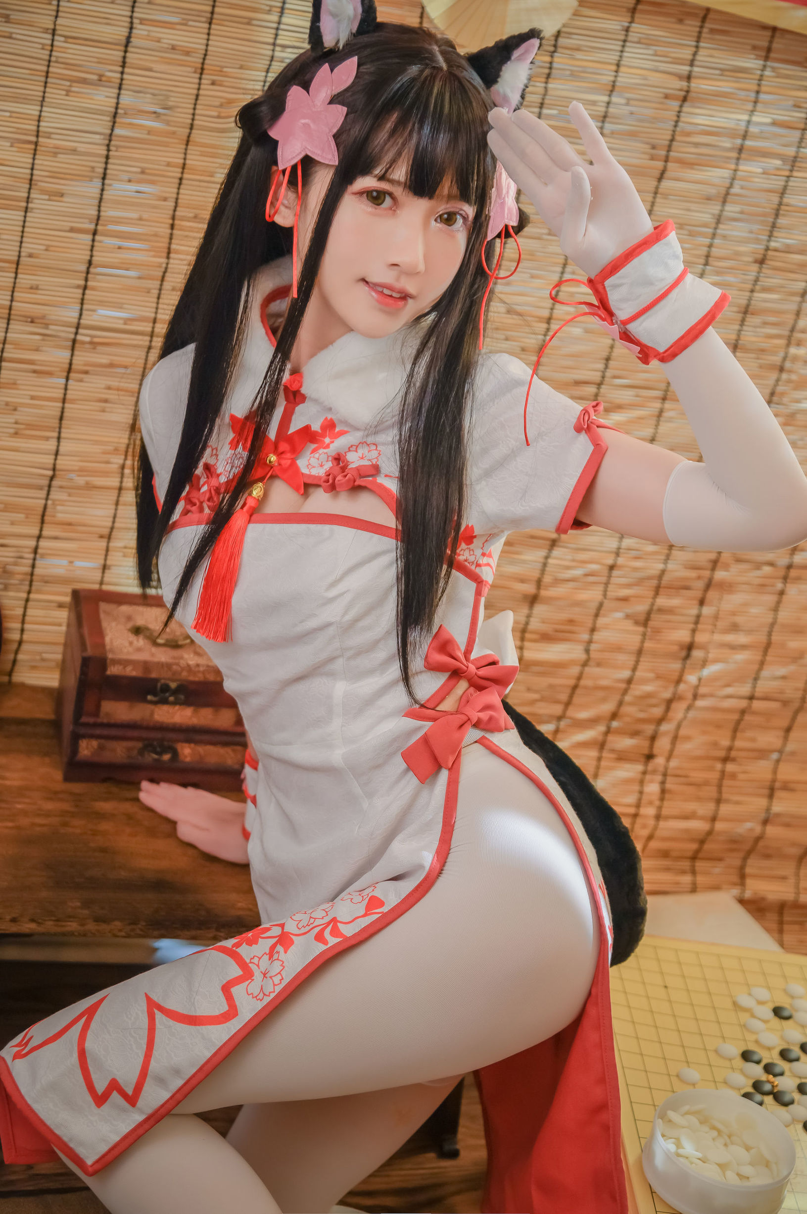超人气Coser鳗鱼霏儿 碧蓝华裳 夕暮