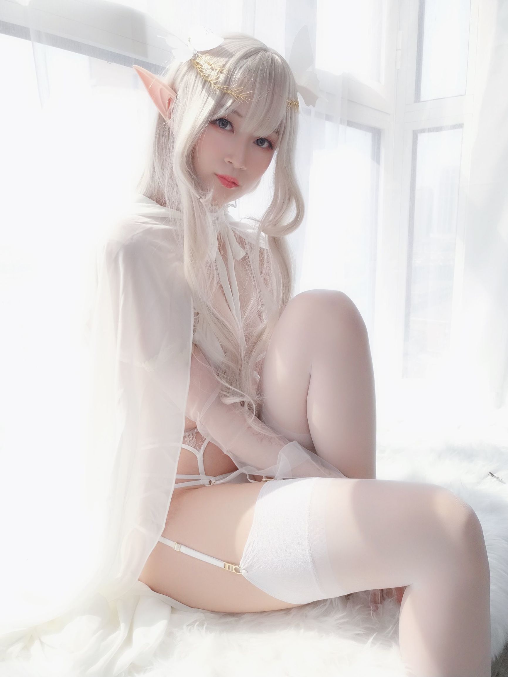 Coser小姐姐白银 纯白精灵