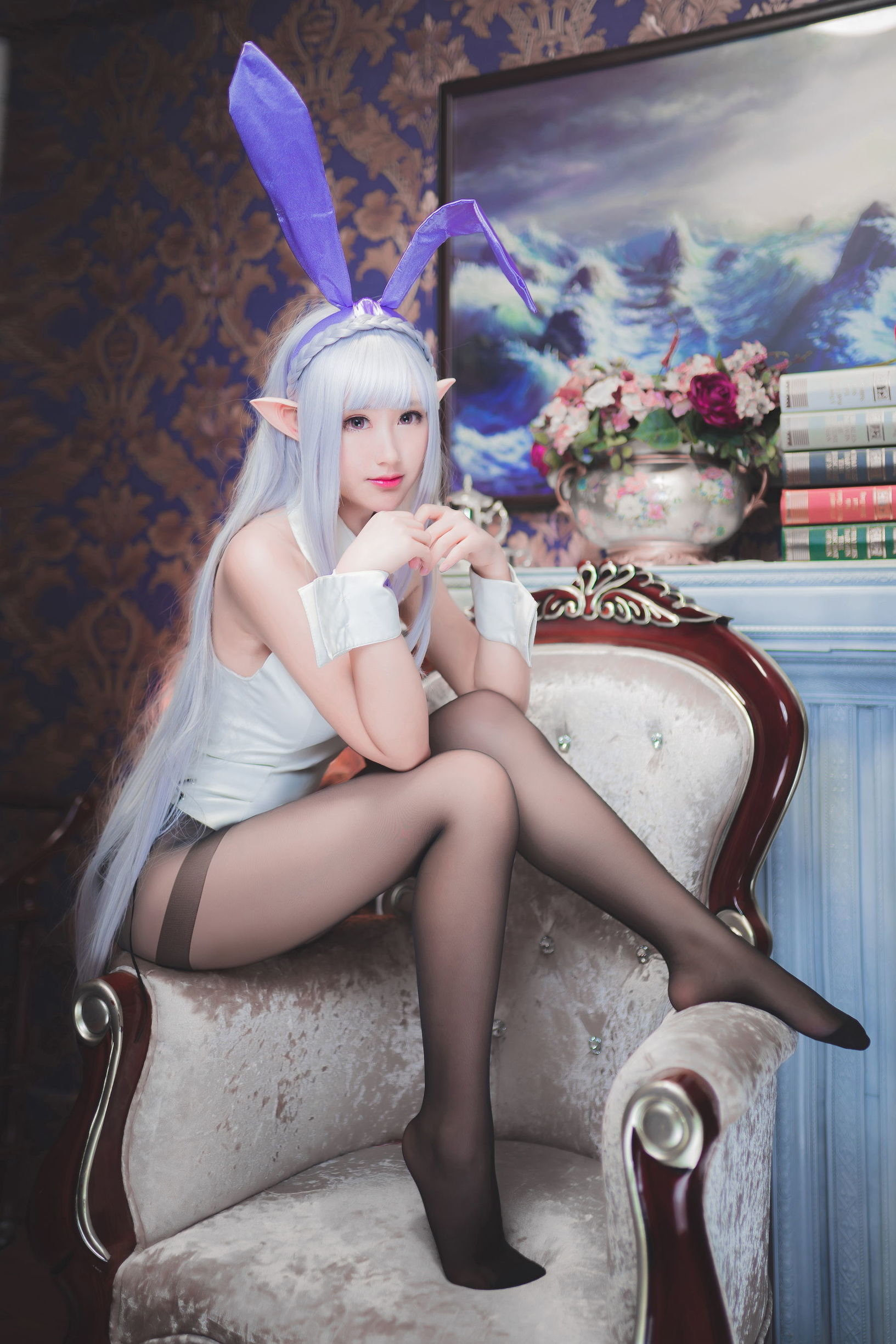 Cosplay沫小舞 – 艾米莉亞兔女郎