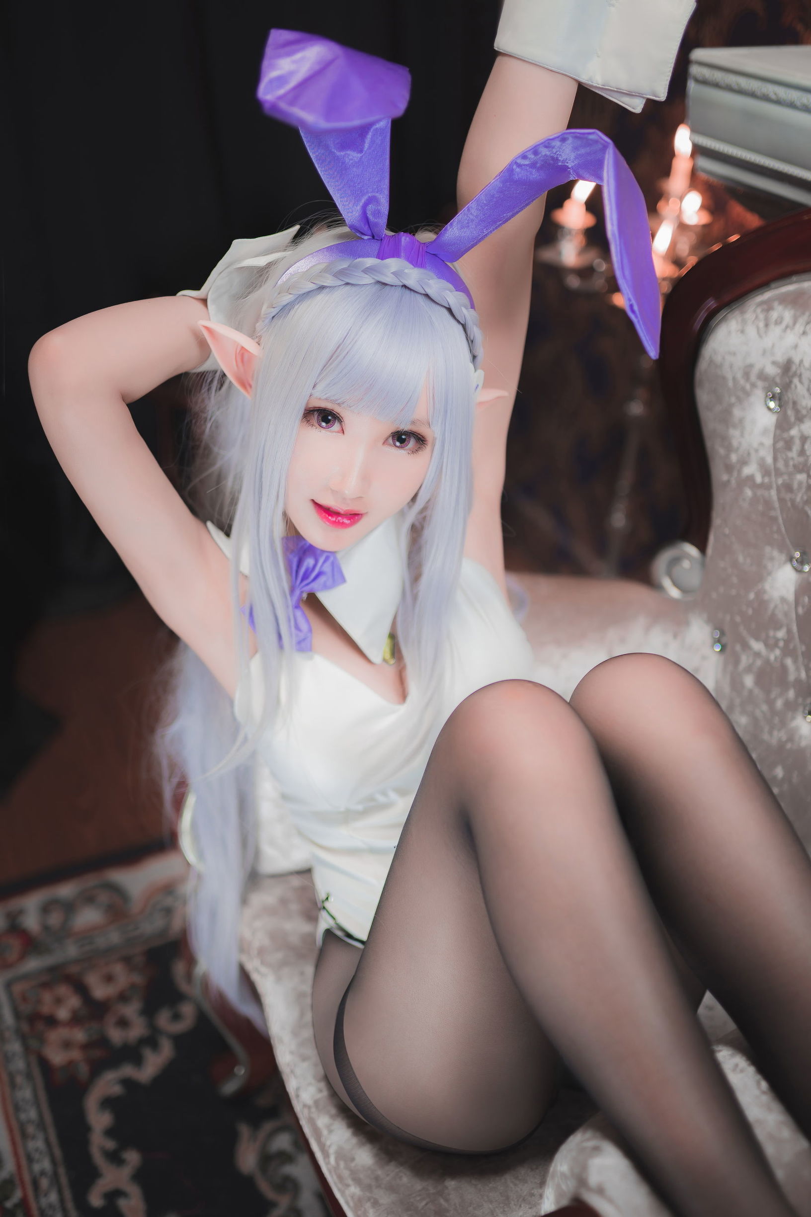Cosplay沫小舞 – 艾米莉亞兔女郎