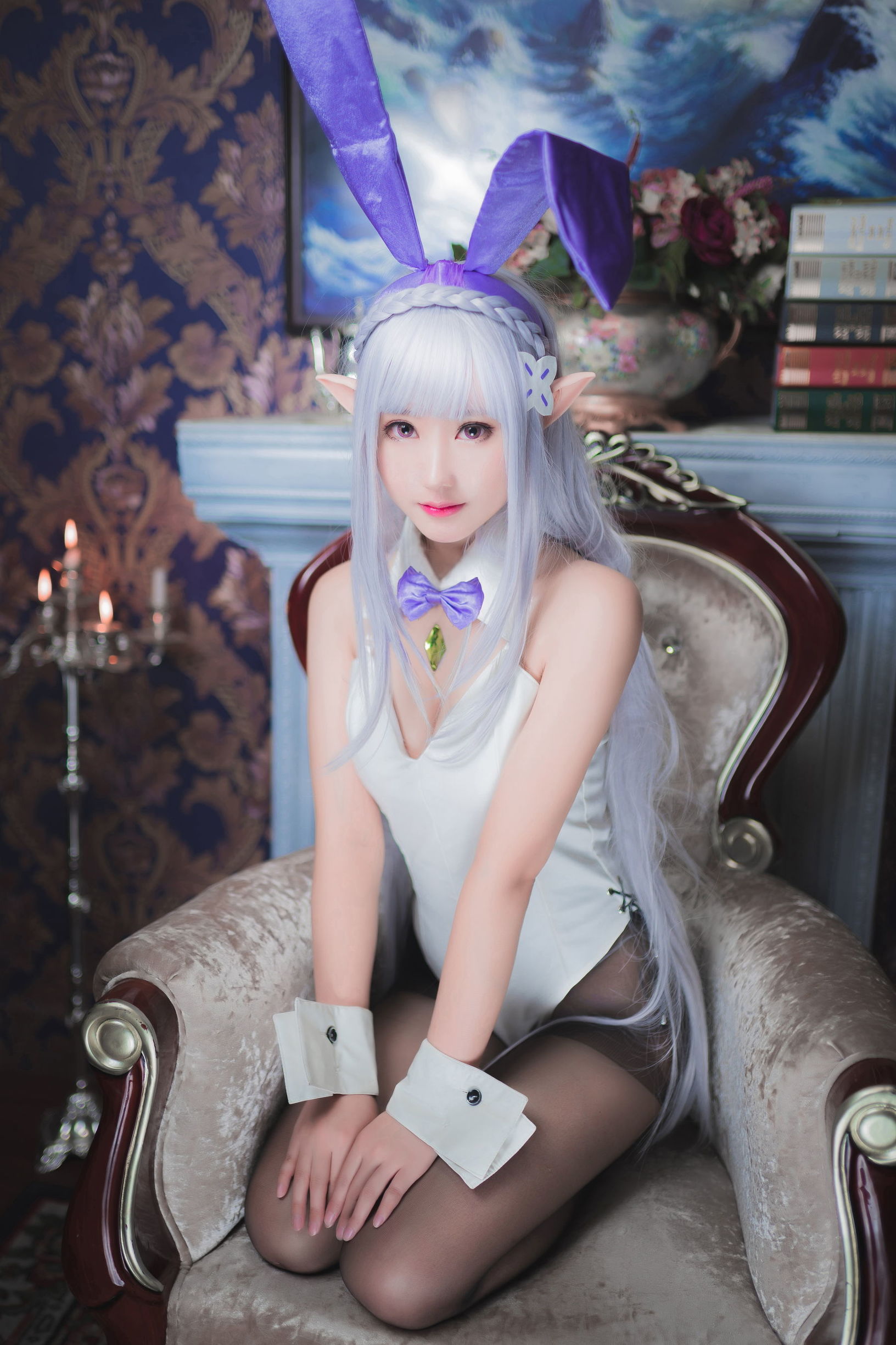 Cosplay沫小舞 – 艾米莉亞兔女郎