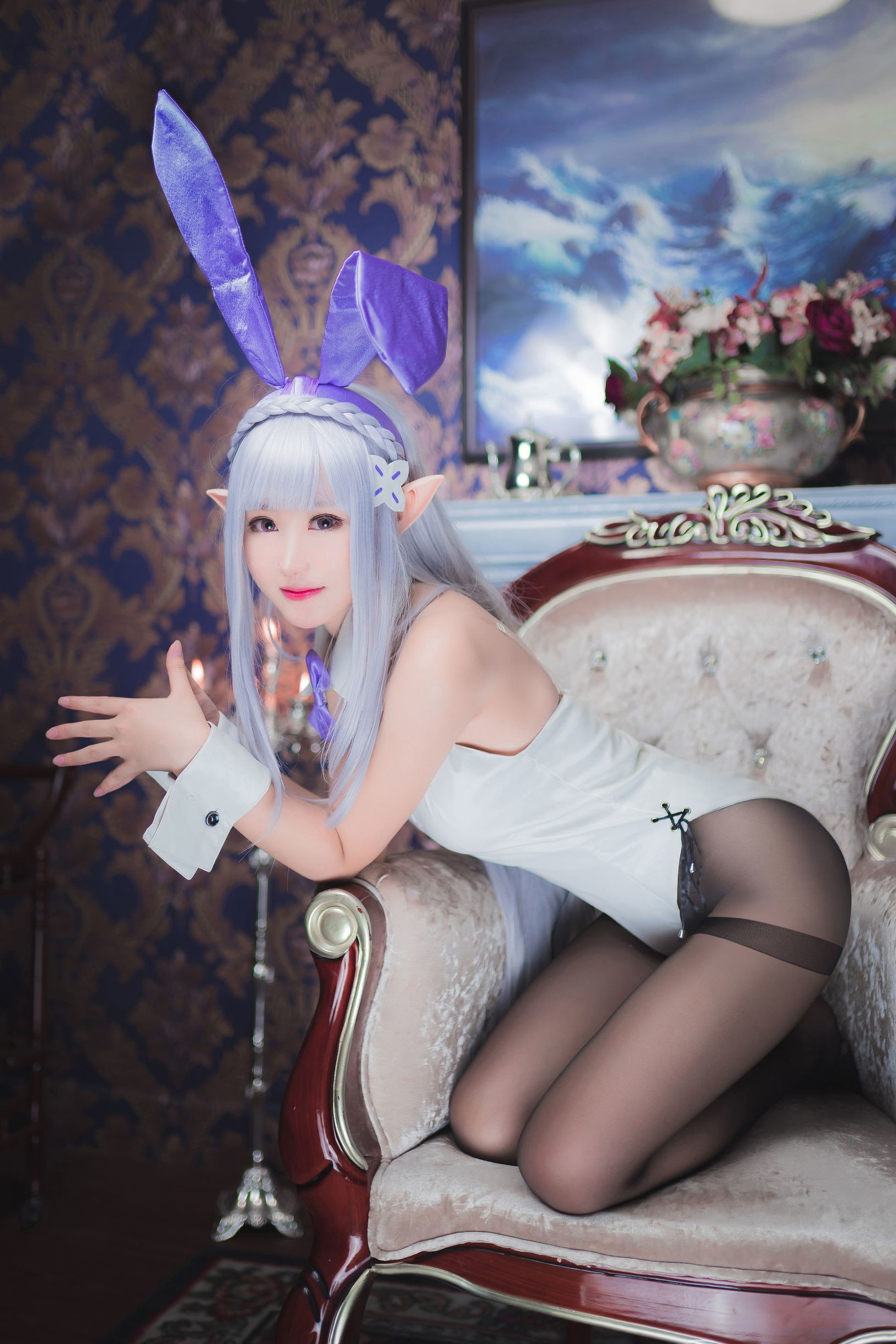 Cosplay沫小舞 – 艾米莉亞兔女郎