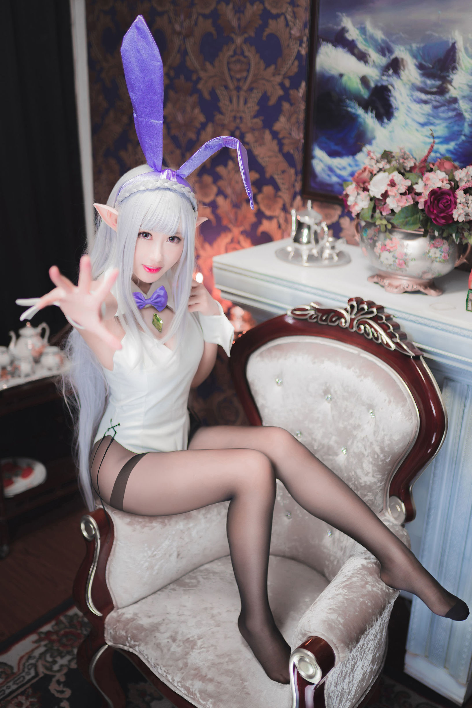 Cosplay沫小舞 – 艾米莉亞兔女郎
