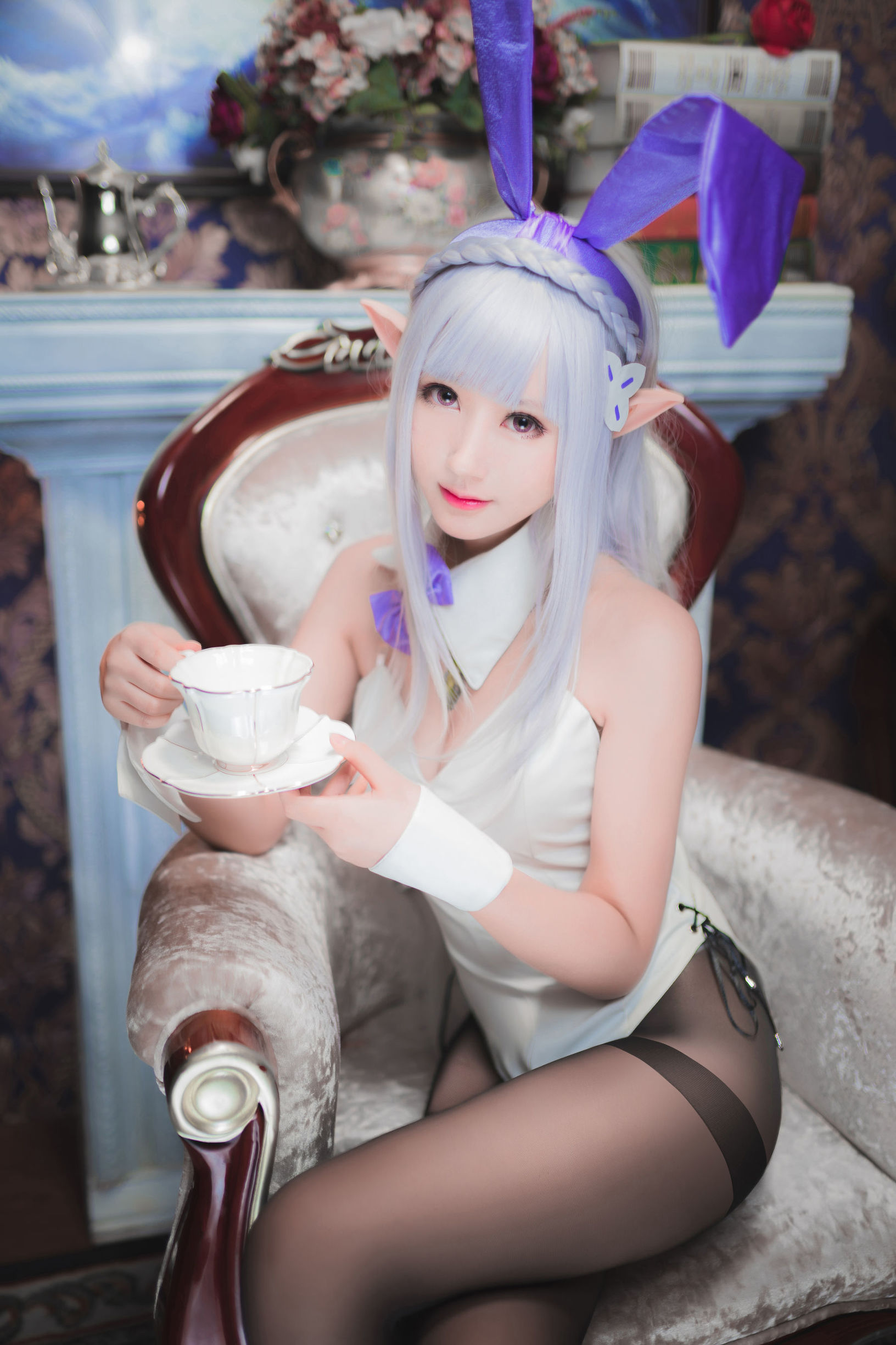 Cosplay沫小舞 – 艾米莉亞兔女郎