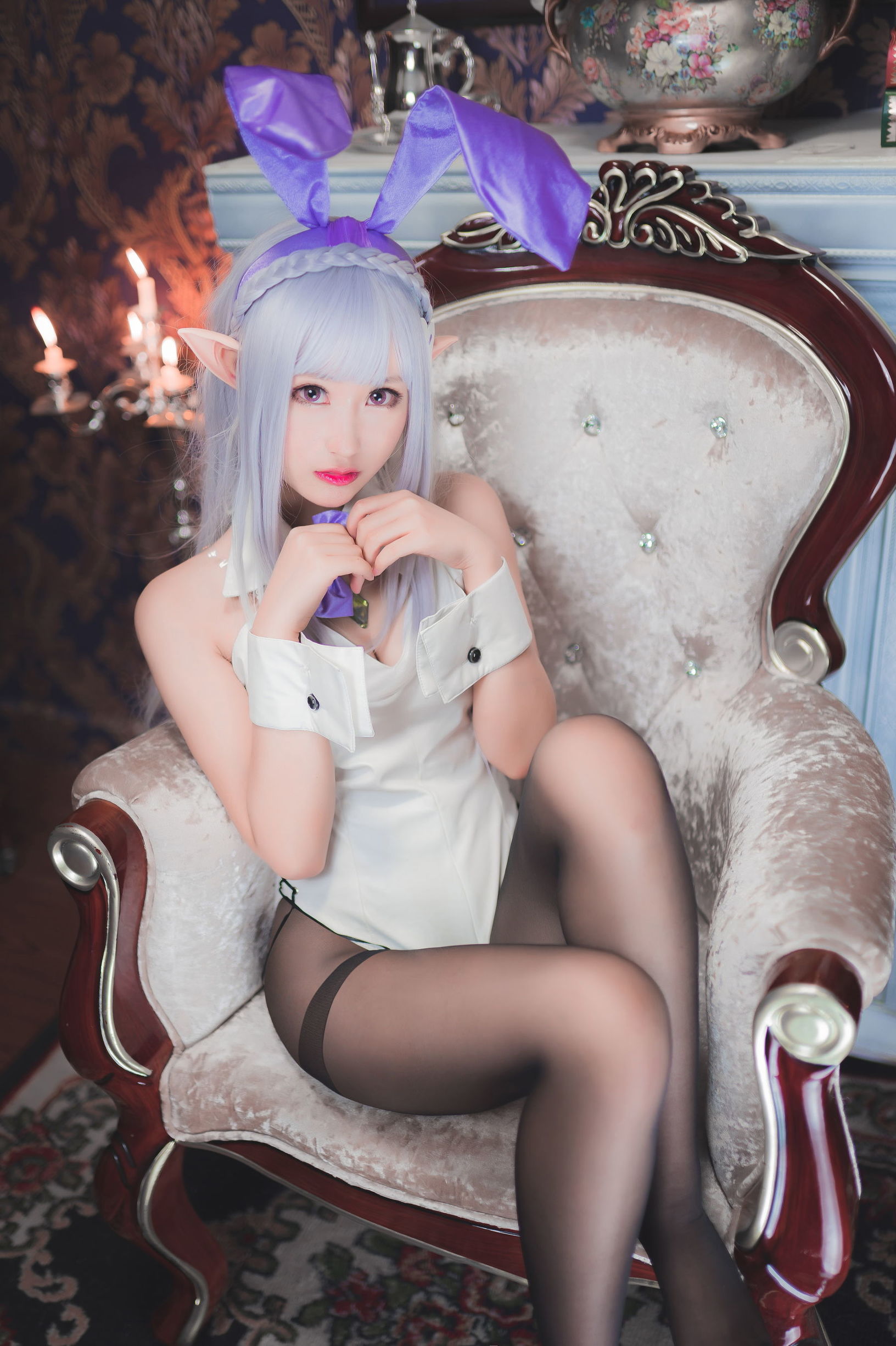 Cosplay沫小舞 – 艾米莉亞兔女郎