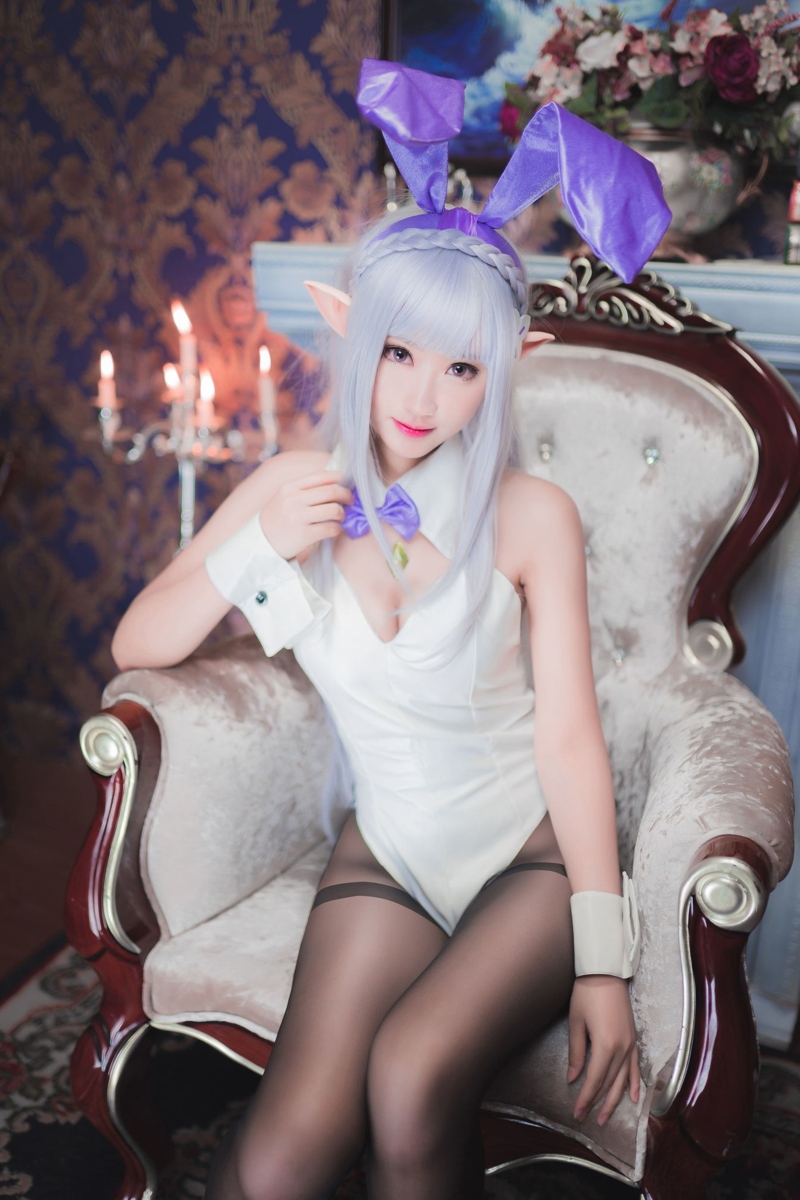 Cosplay沫小舞 – 艾米莉亞兔女郎