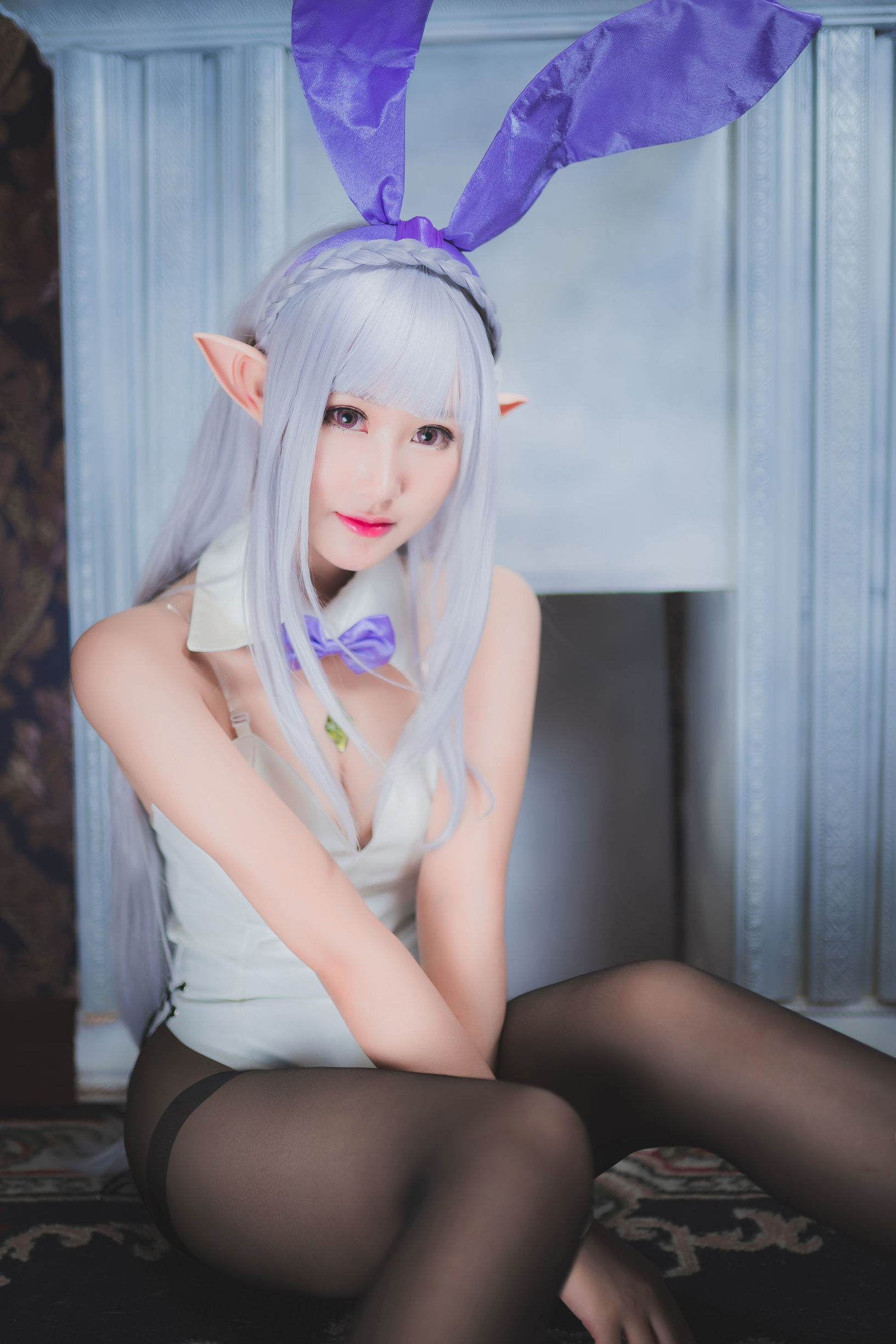 Cosplay沫小舞 – 艾米莉亞兔女郎