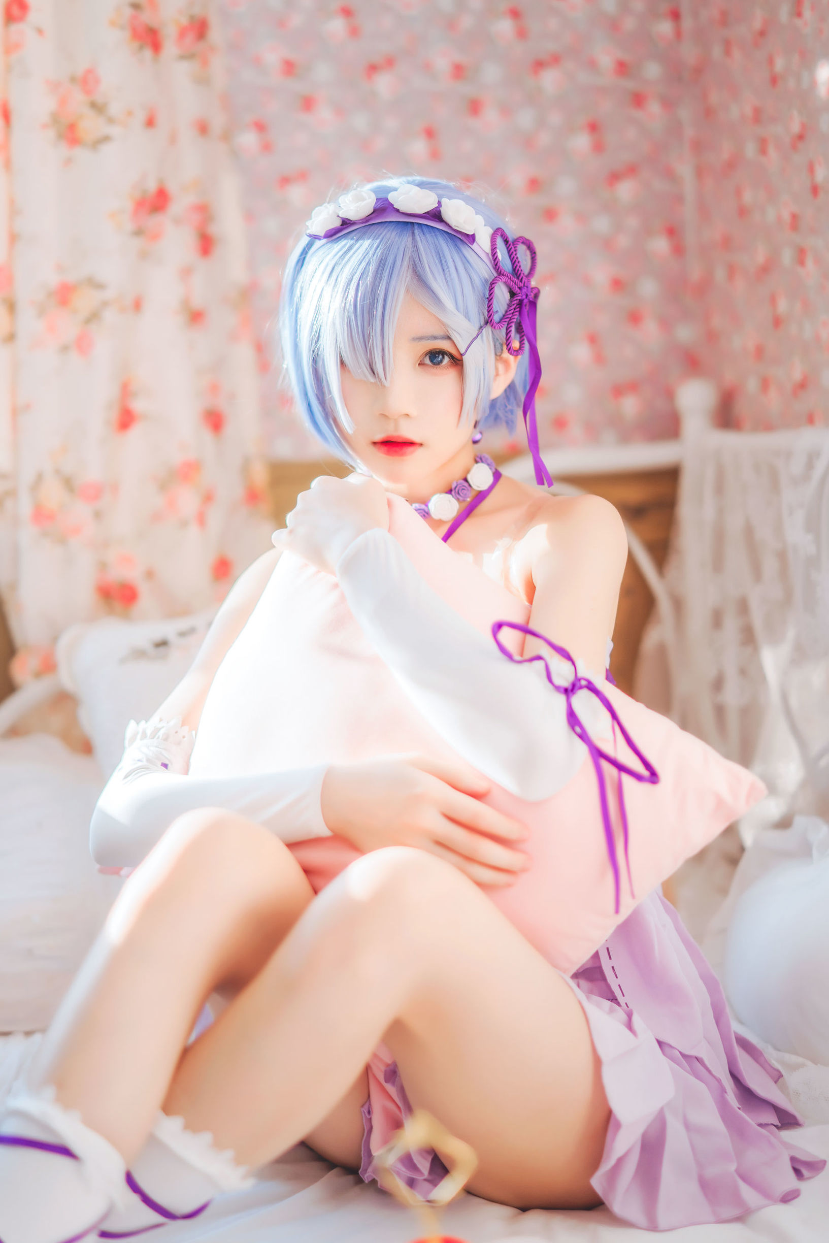 Cosplay Ảnh] Blogger Anime Stun Mo Mo - Rem Váy Ngủ Nhỏ